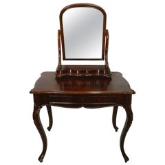 Antique 19th Century Louis Philipp Ladys Desc “Bonheure-du-joure“ Mahogany Polished