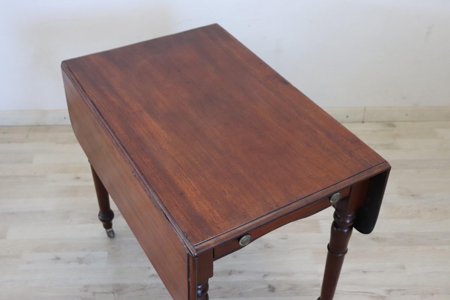 Italian 19th Century Louis Philippe Antique Tilt-Top Table For Sale