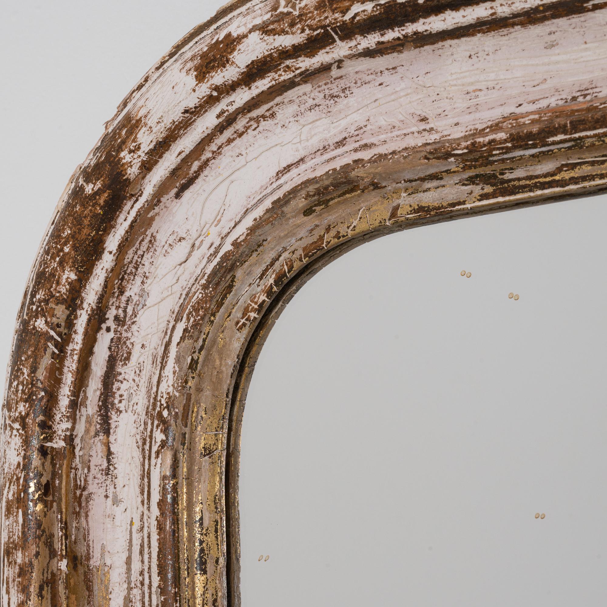 19th Century Louis Philippe Arched Mirror  5