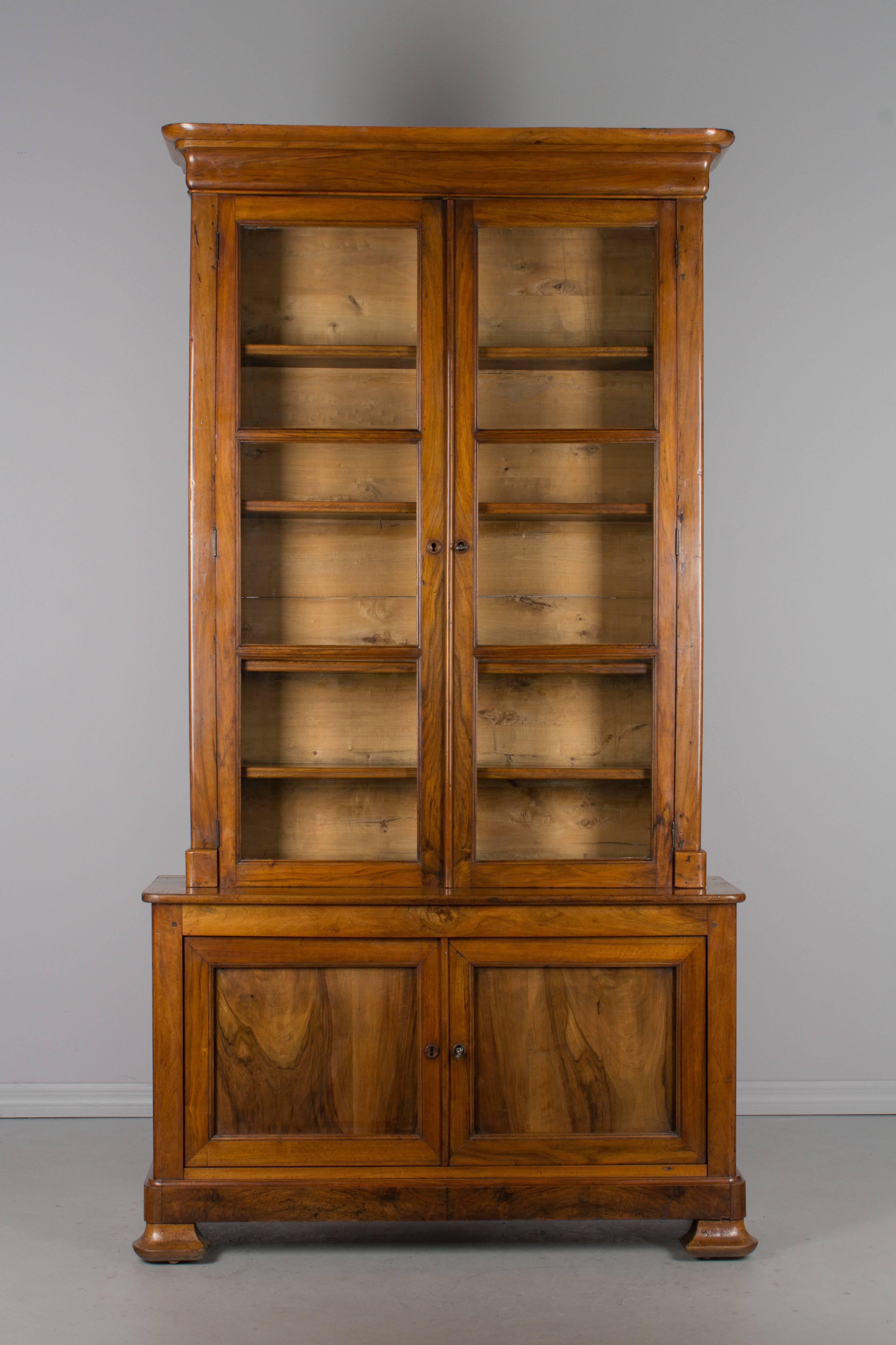 French 19th Century Louis Philippe Bibliotheque or Bookcase