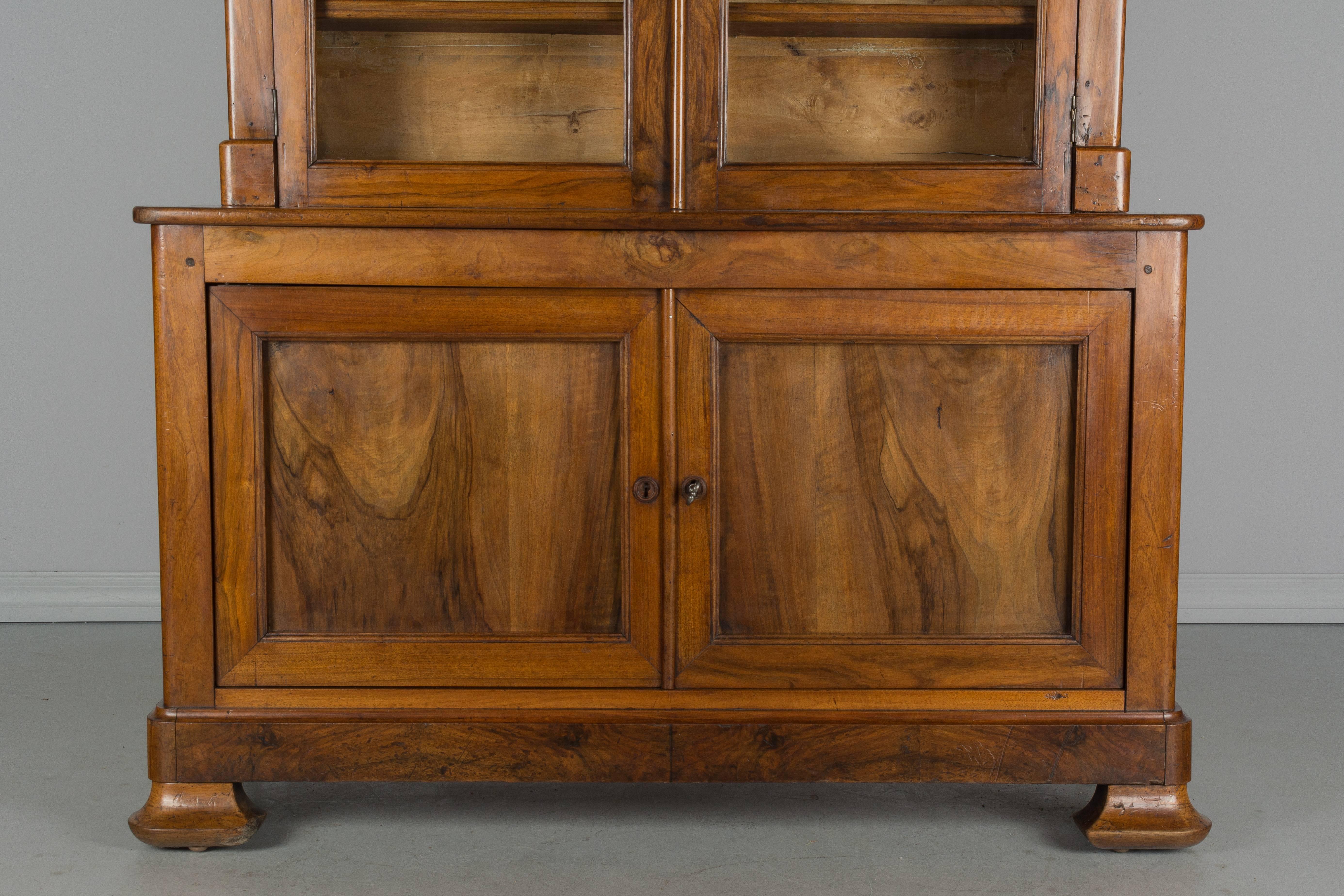 19th Century Louis Philippe Bibliotheque or Bookcase 1