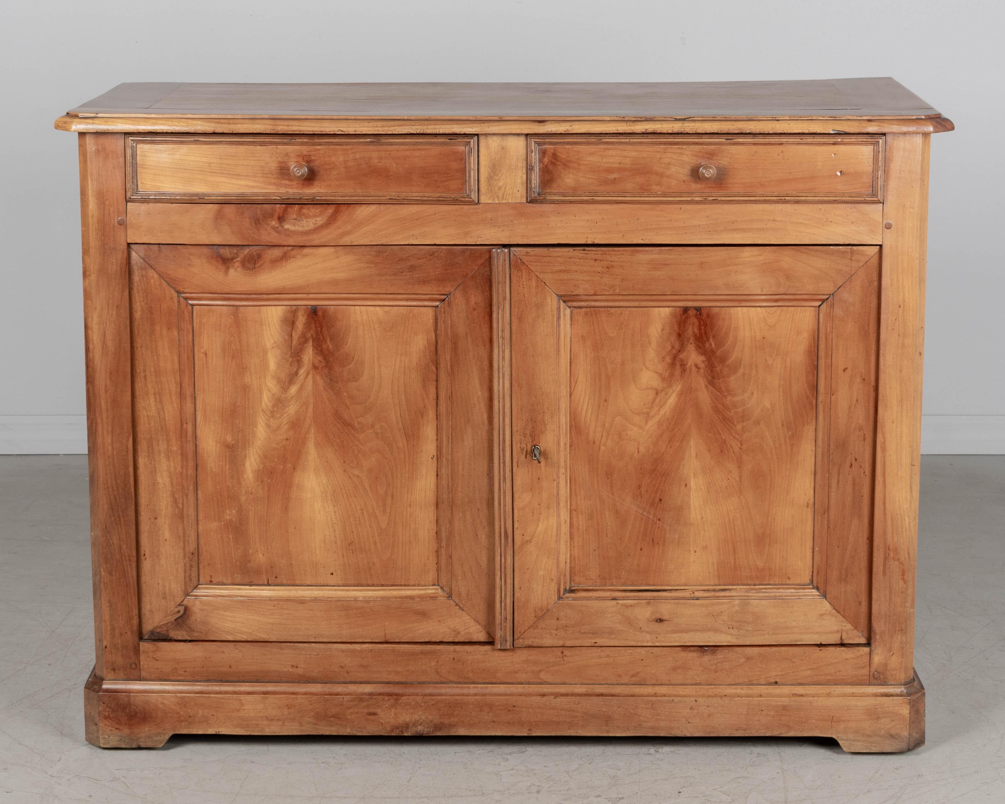 Hand-Crafted 19th Century Louis Philippe Buffet or Sideboard For Sale
