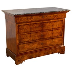 19th Century Louis Philippe Burl Commode