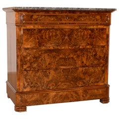 19th Century Louis Philippe Burl Commode