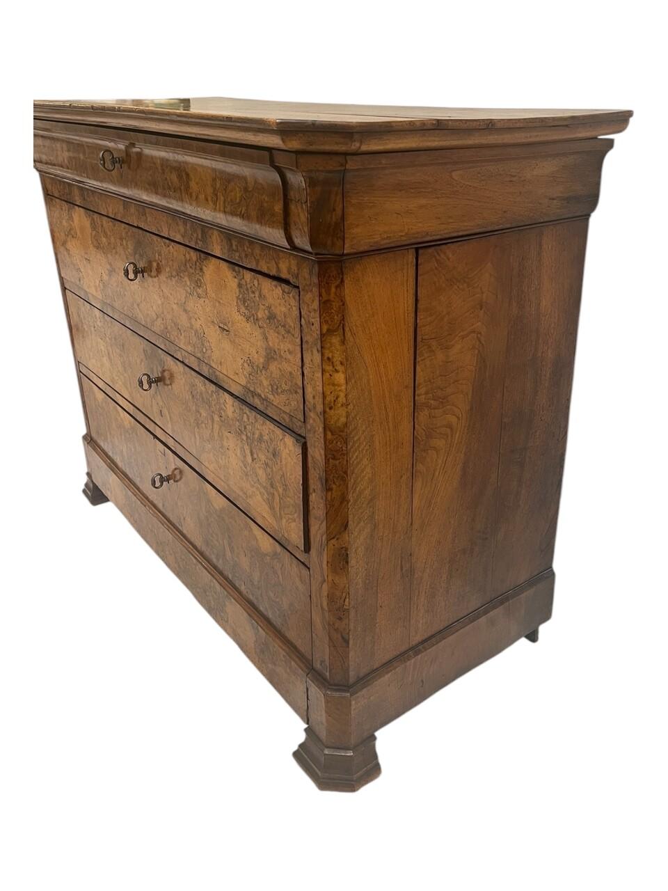 19th Century Louis Philippe Chest Commode In Good Condition For Sale In Houston, TX