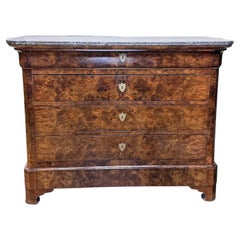 19th Century Louis Philippe Chest With Marble