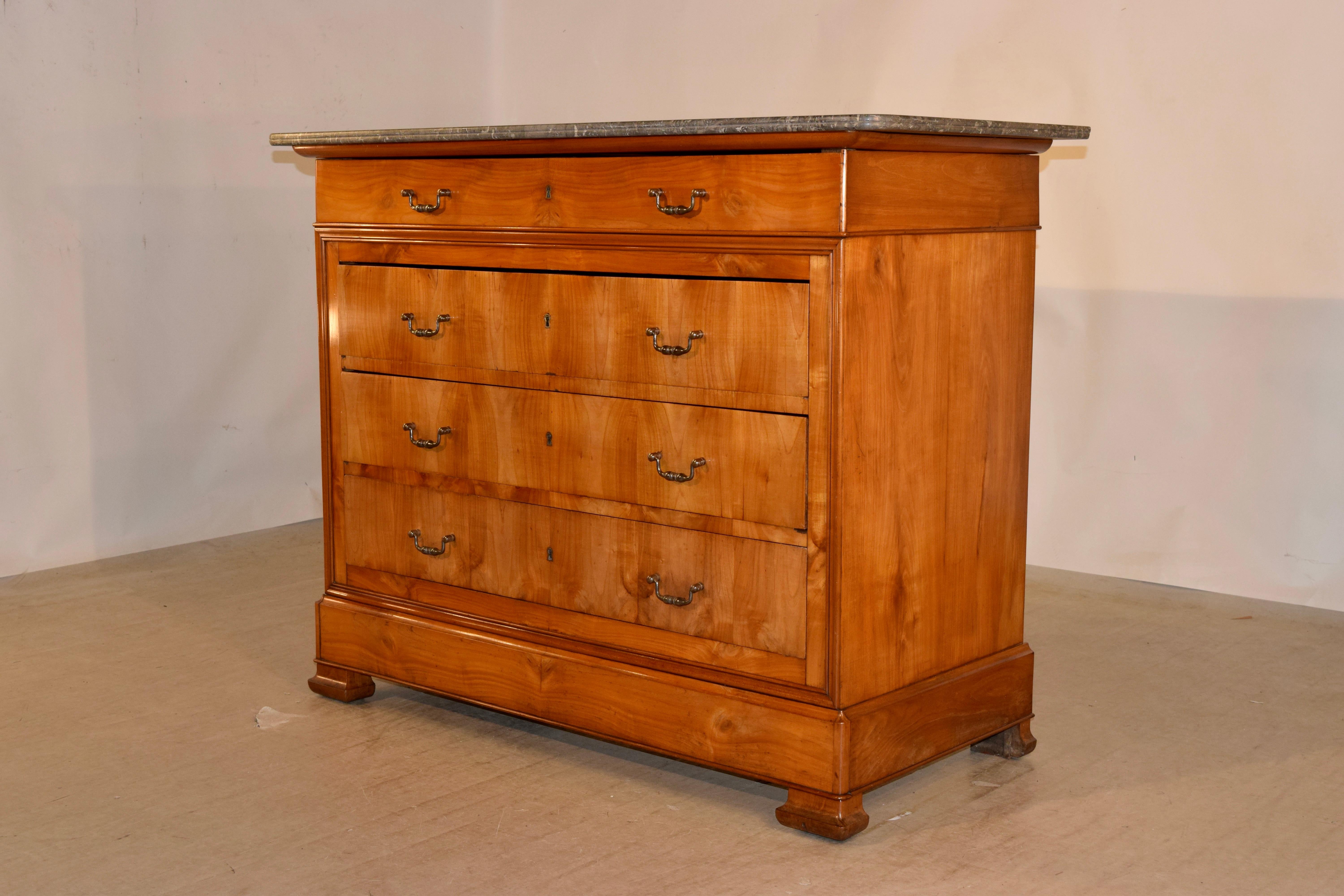 Marble 19th Century Louis Philippe Commode For Sale