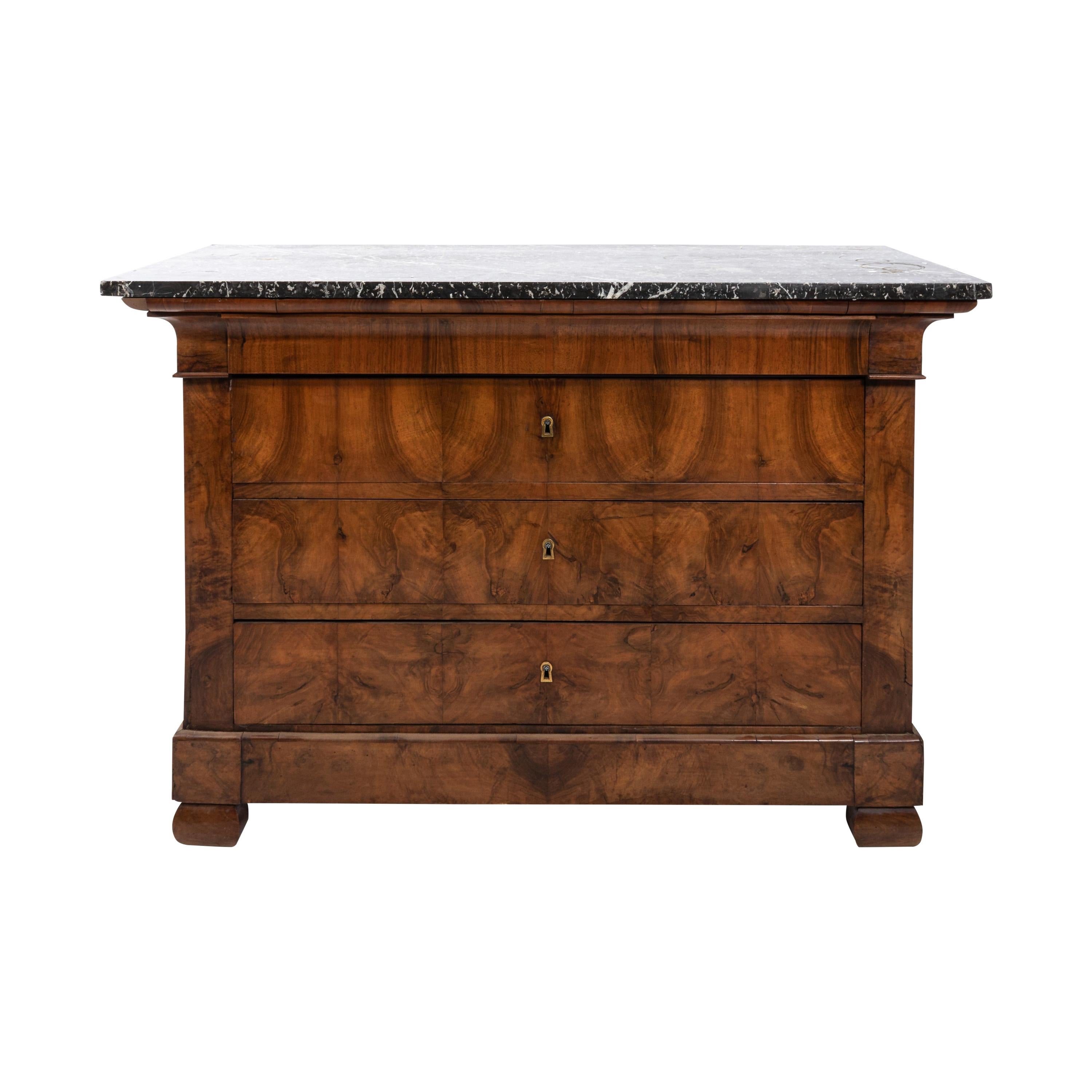 19th Century Louis Philippe Commode with Original Stone Top