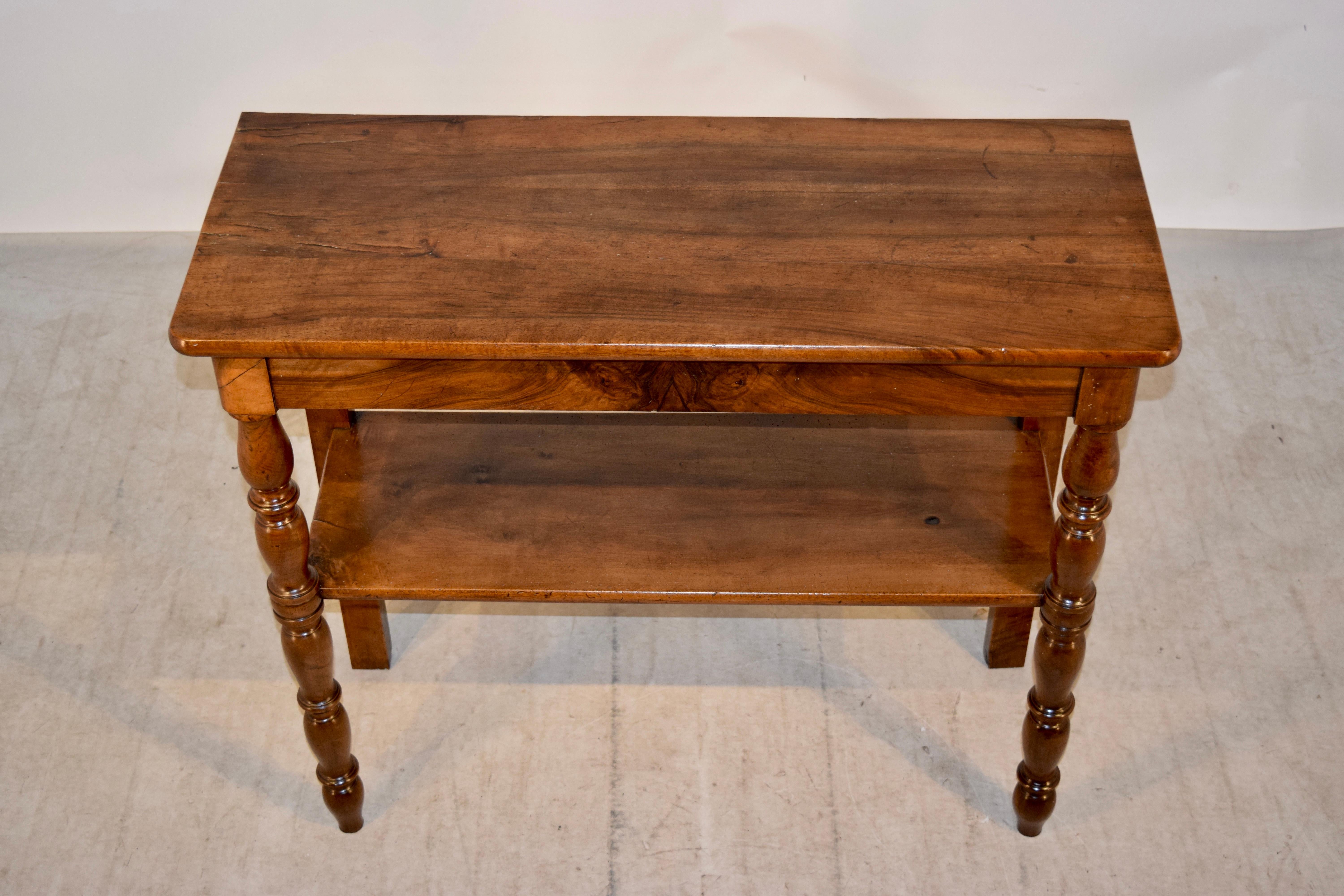 Walnut 19th Century Louis Philippe Console