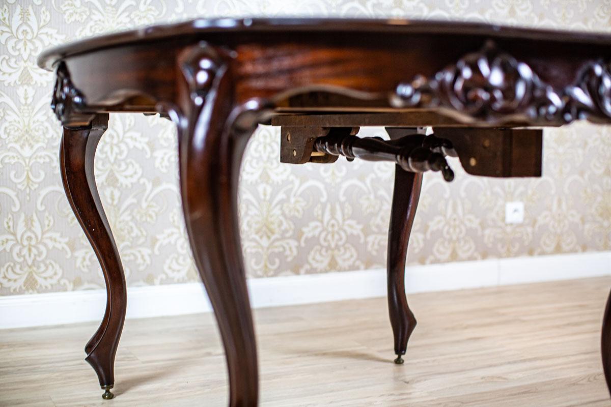19th-Century Louis Philippe Mahogany Extendable Dining Table in Shellac 3