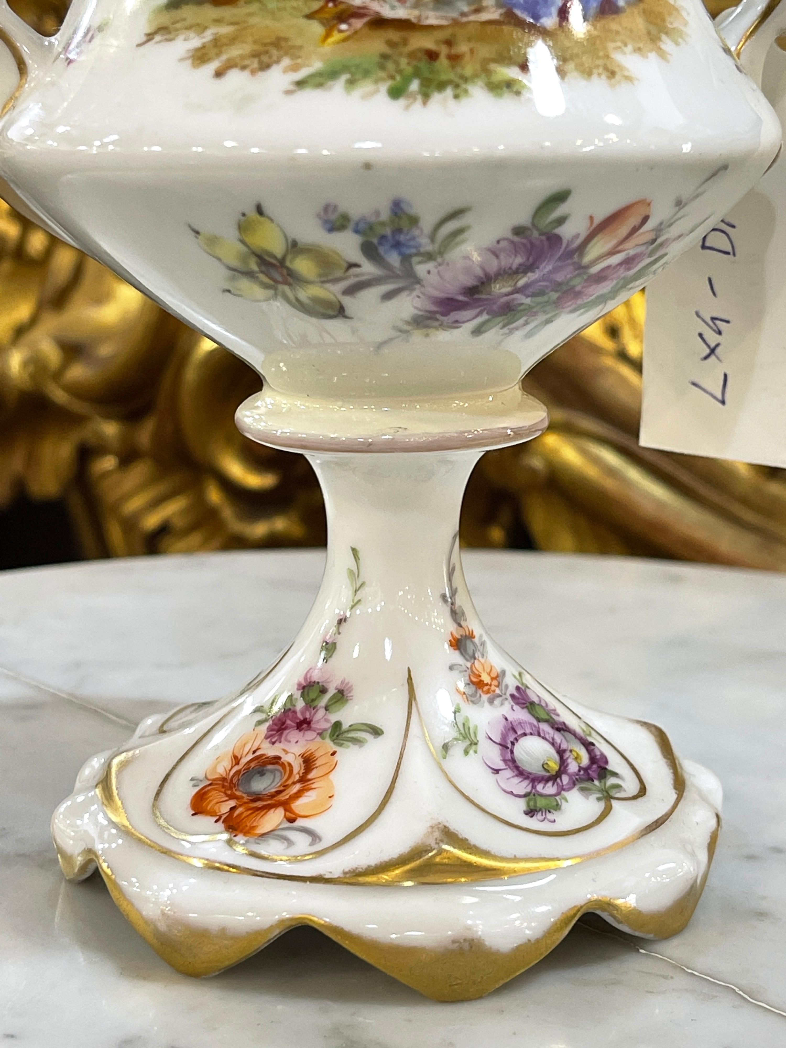 19th Century Louis Philippe Dresden Porcelain, 1850 4