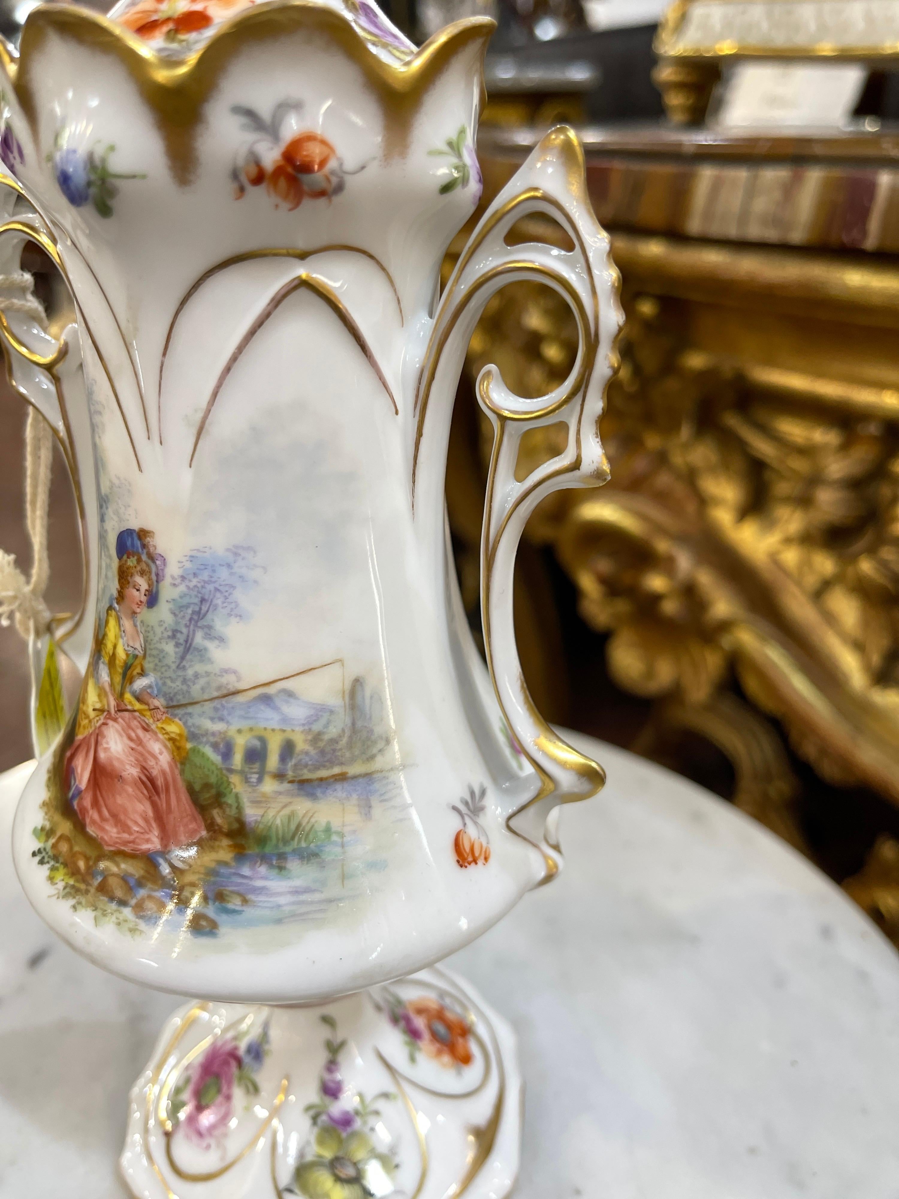19th Century Louis Philippe Dresden Porcelain, 1850 8