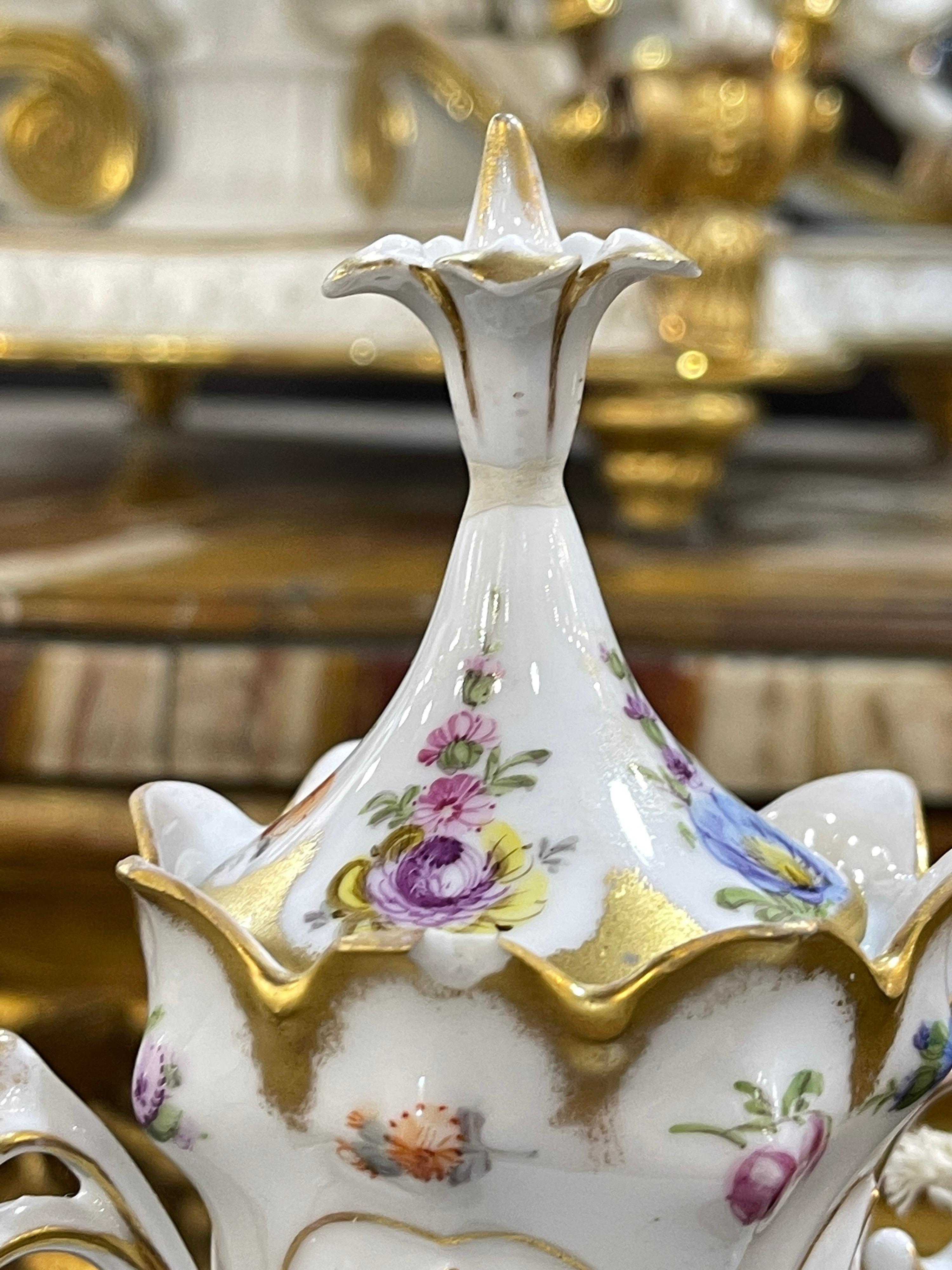 19th Century Louis Philippe Dresden Porcelain, 1850 1