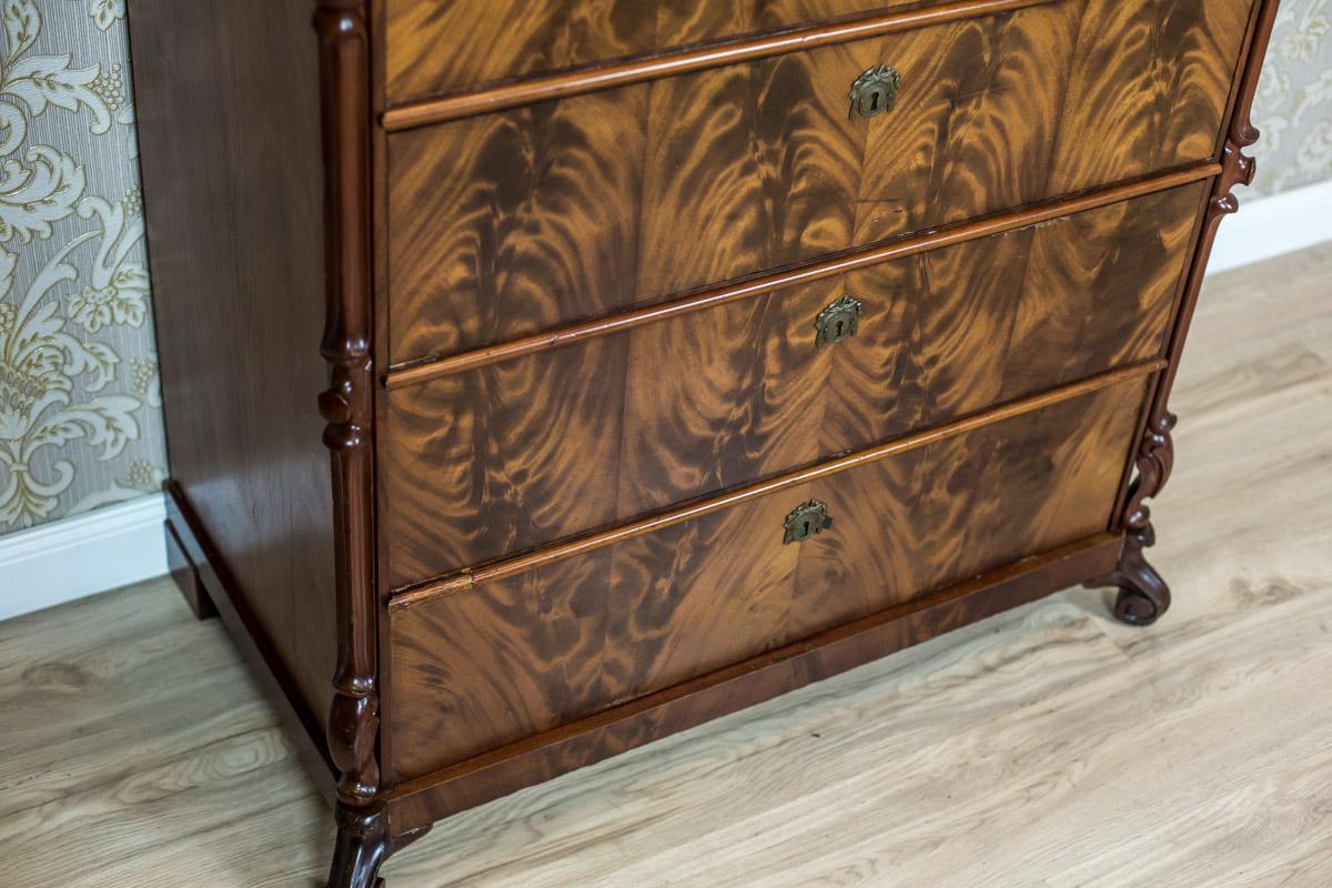 19th-Century Louis Philippe Dresser/Chiffonier Veneered with Mahogany (19. Jahrhundert)