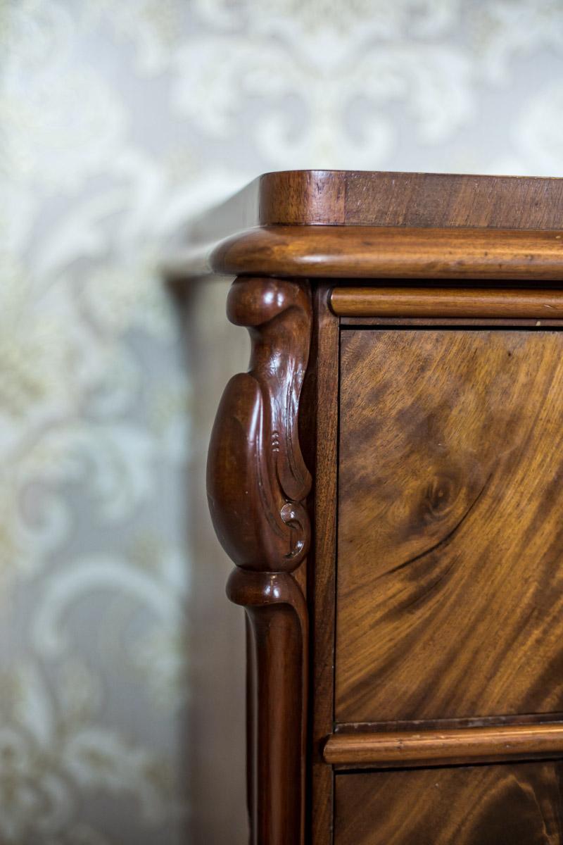 19th-Century Louis Philippe Dresser/Chiffonier Veneered with Mahogany (Mahagoni)