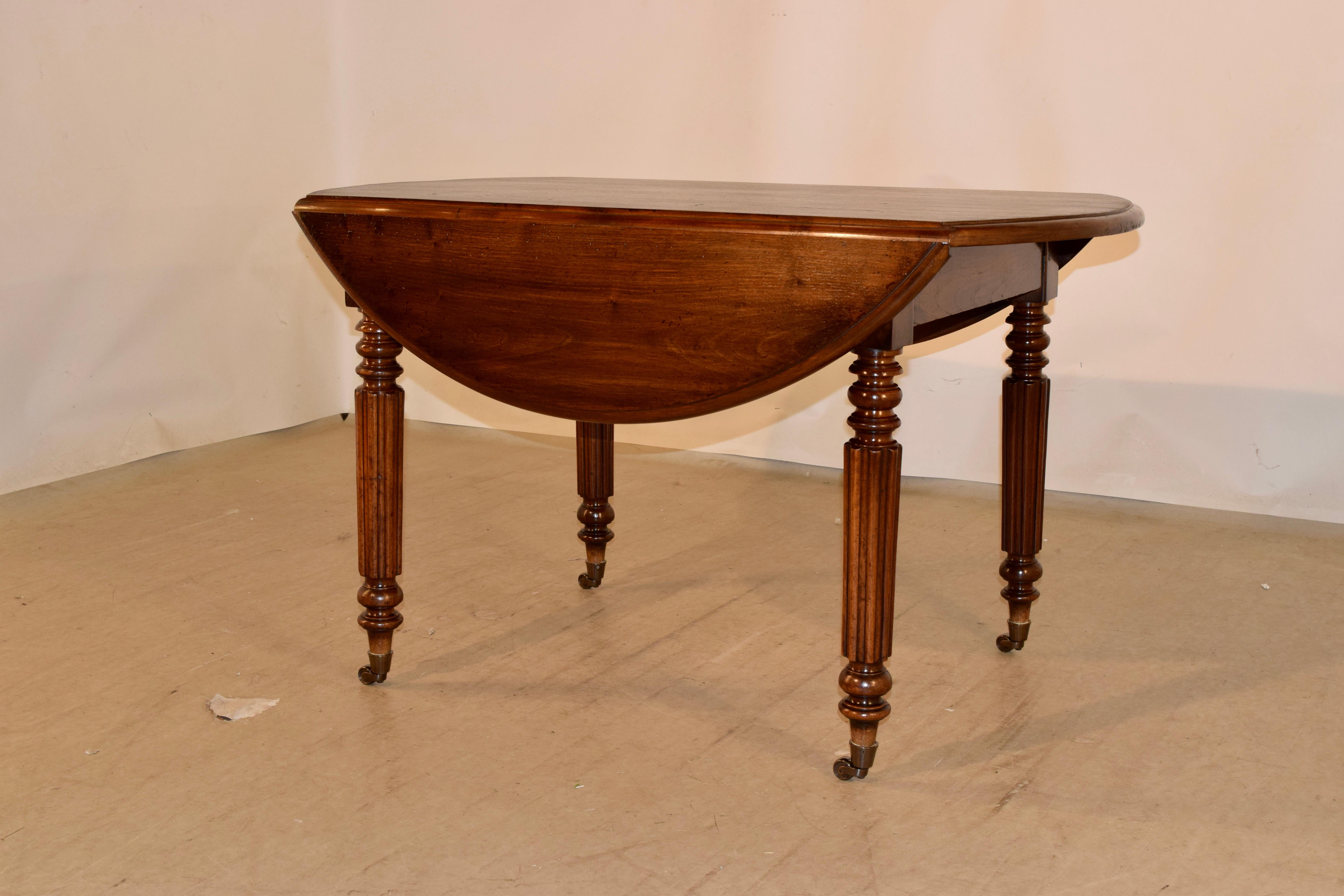 French 19th Century Louis Philippe Drop-Leaf Table