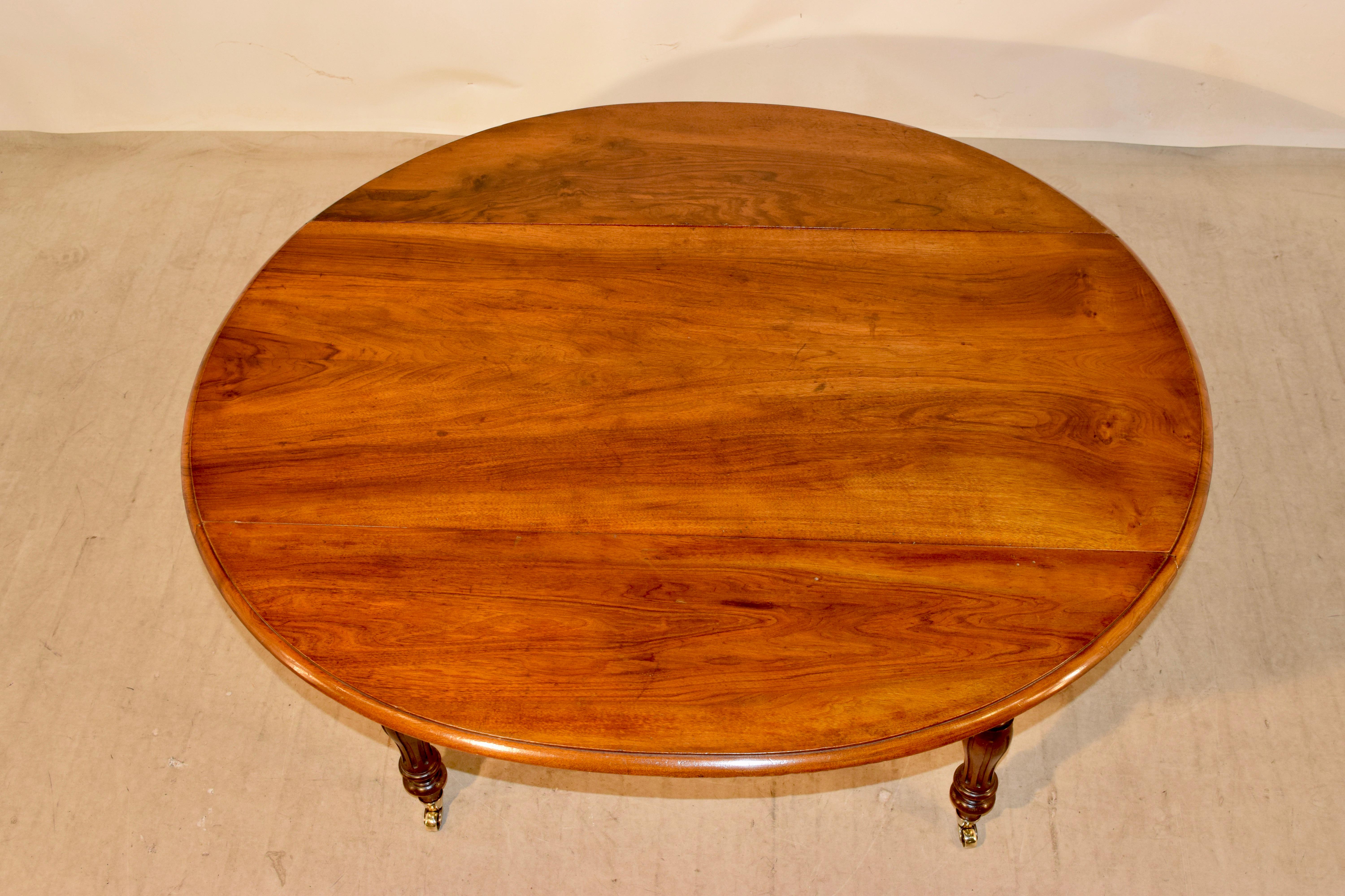 Cherry 19th Century Louis Philippe Drop-Leaf Table