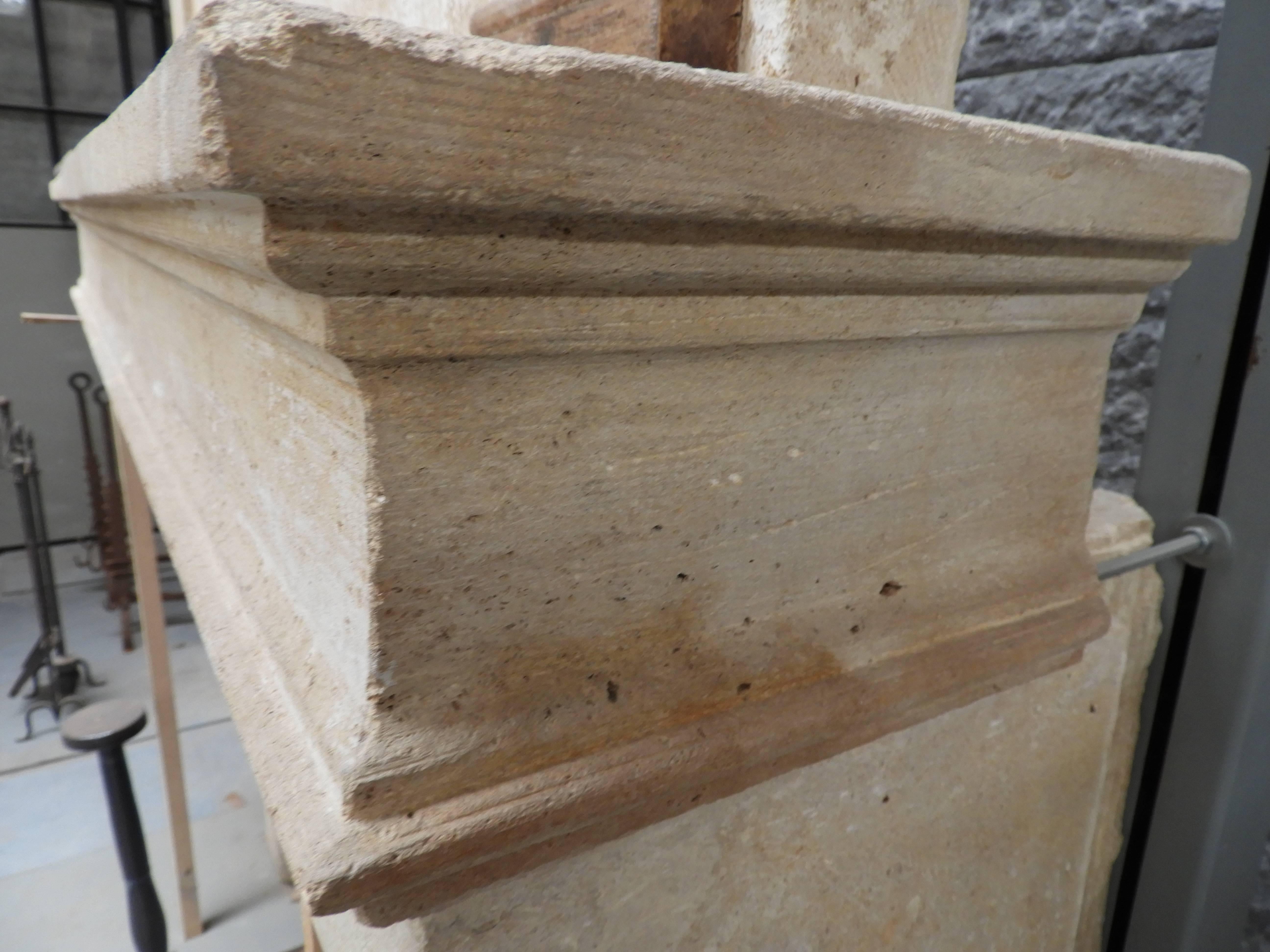 19th Century Louis Philippe Fireplace in French Limestone For Sale 6