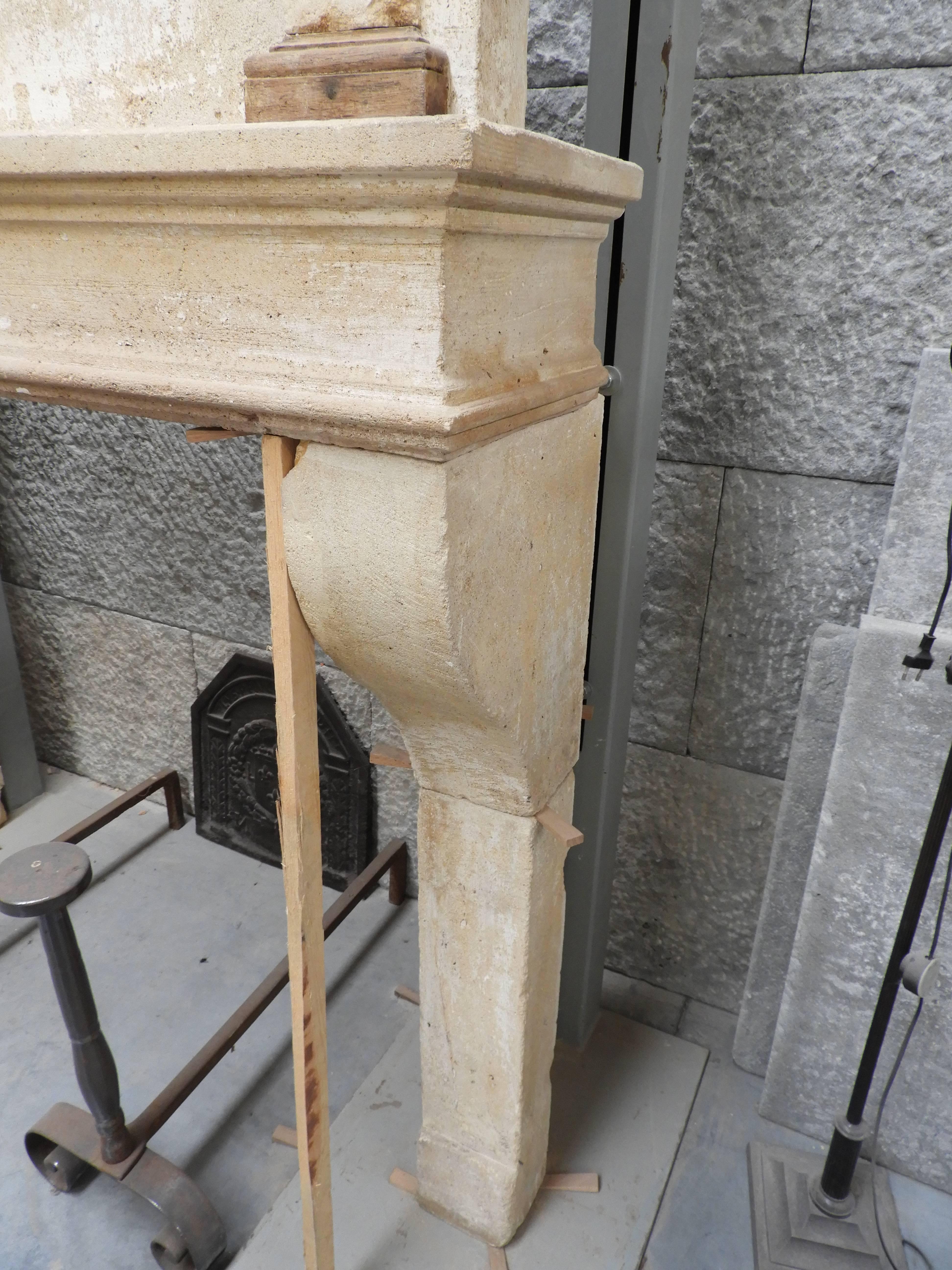 19th Century Louis Philippe Fireplace in French Limestone For Sale 8