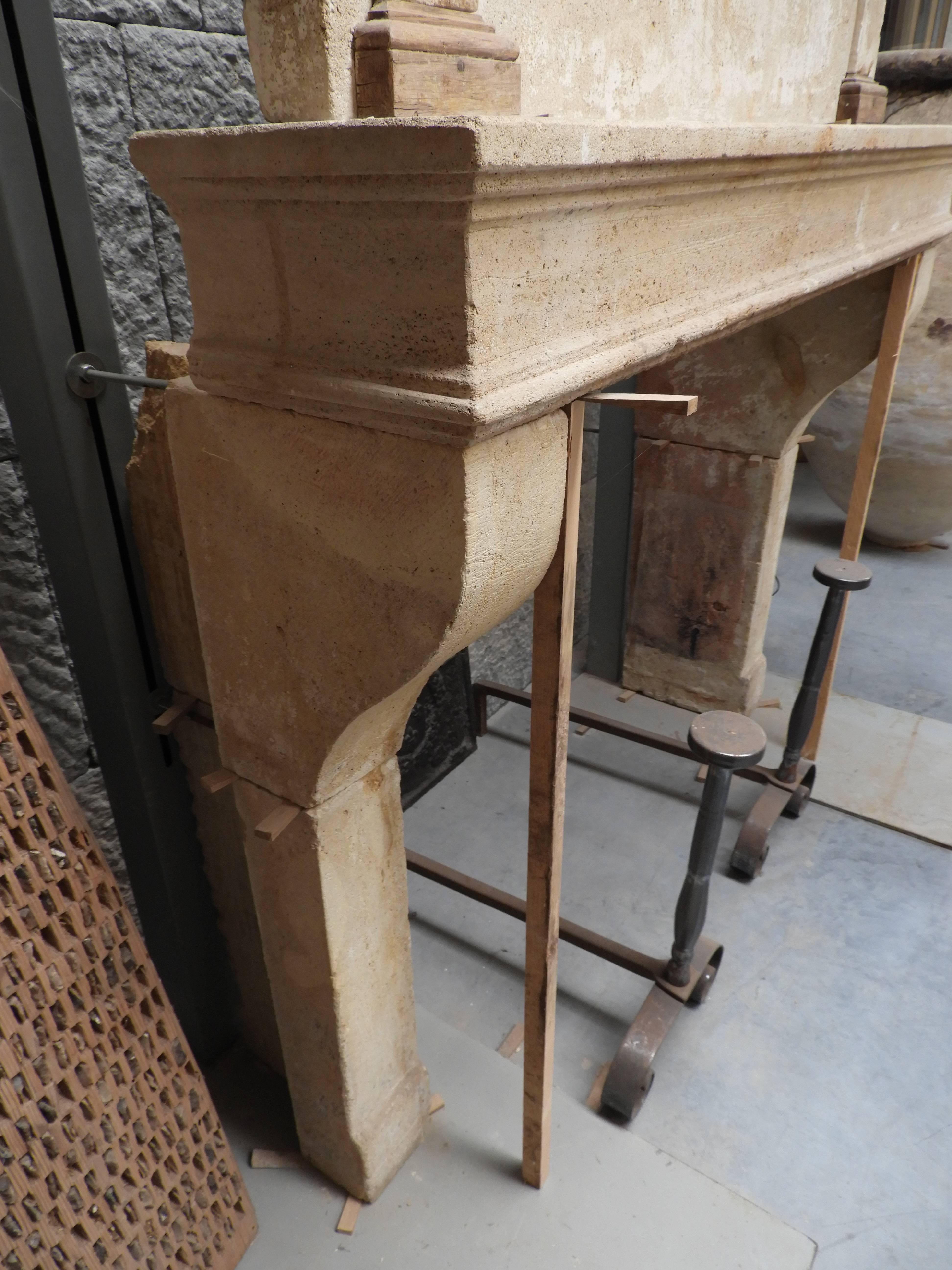 19th Century Louis Philippe Fireplace in French Limestone For Sale 2