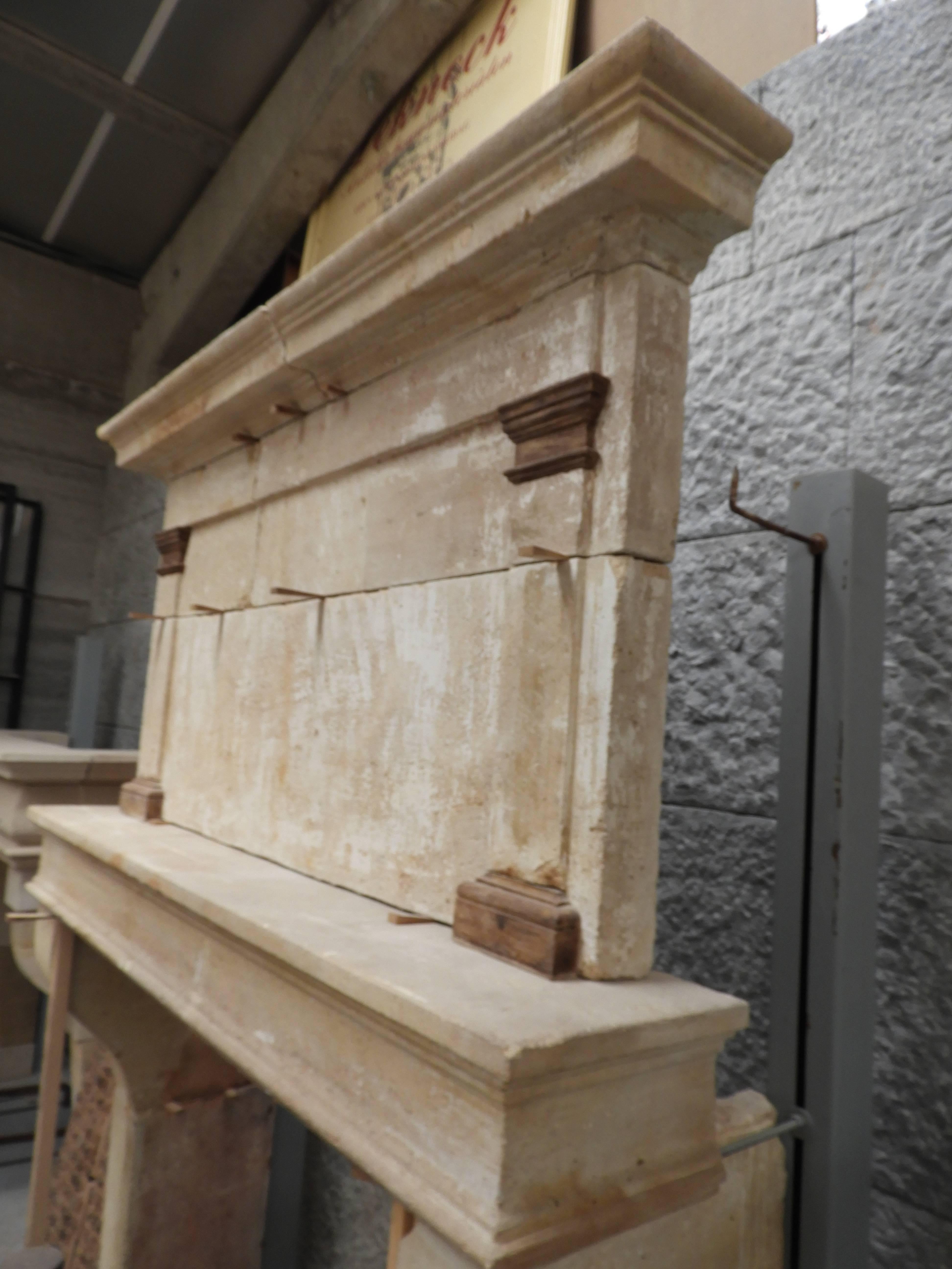 19th Century Louis Philippe Fireplace in French Limestone For Sale 5