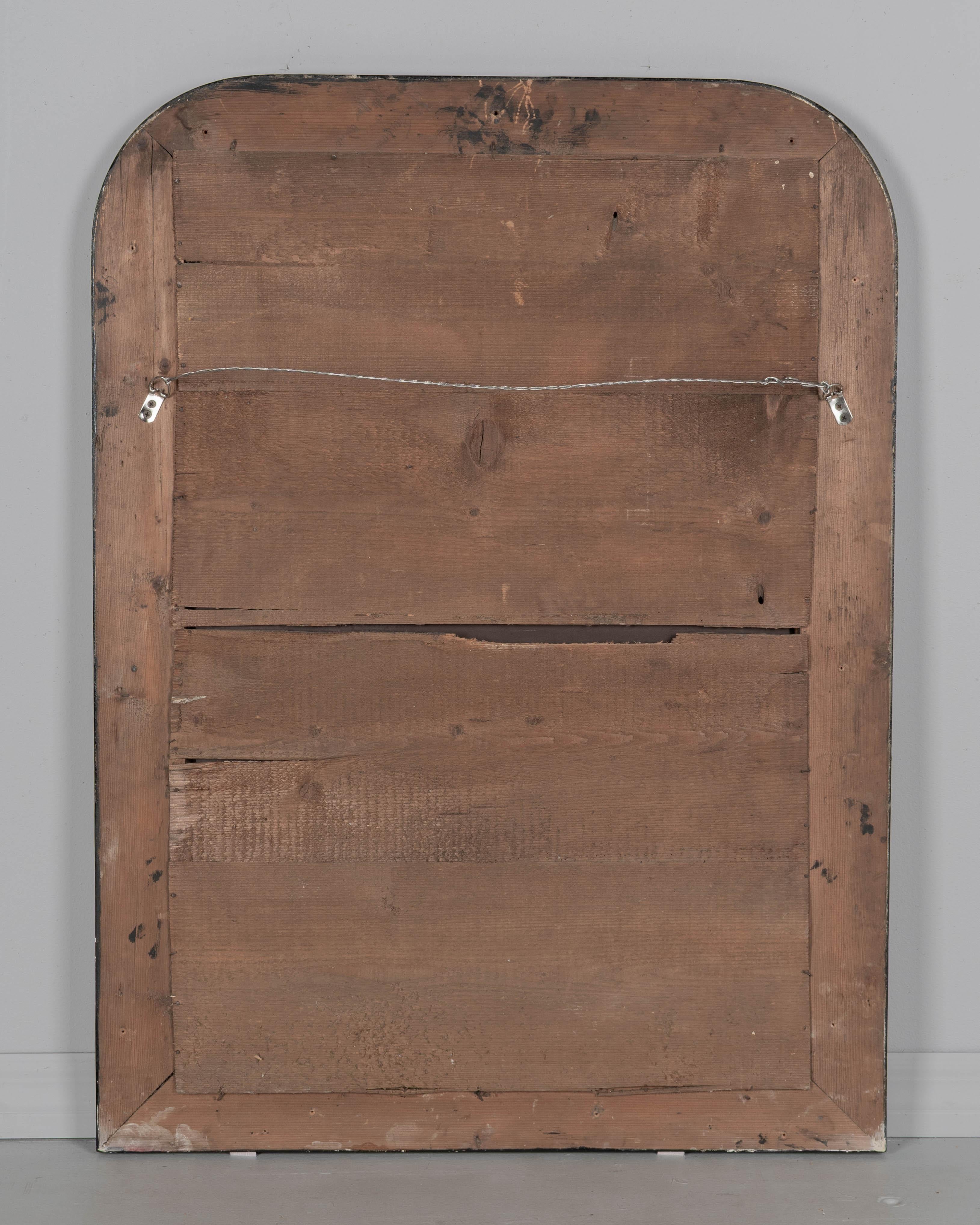 Espejo dorado francés Louis Philippe del siglo XIX 41