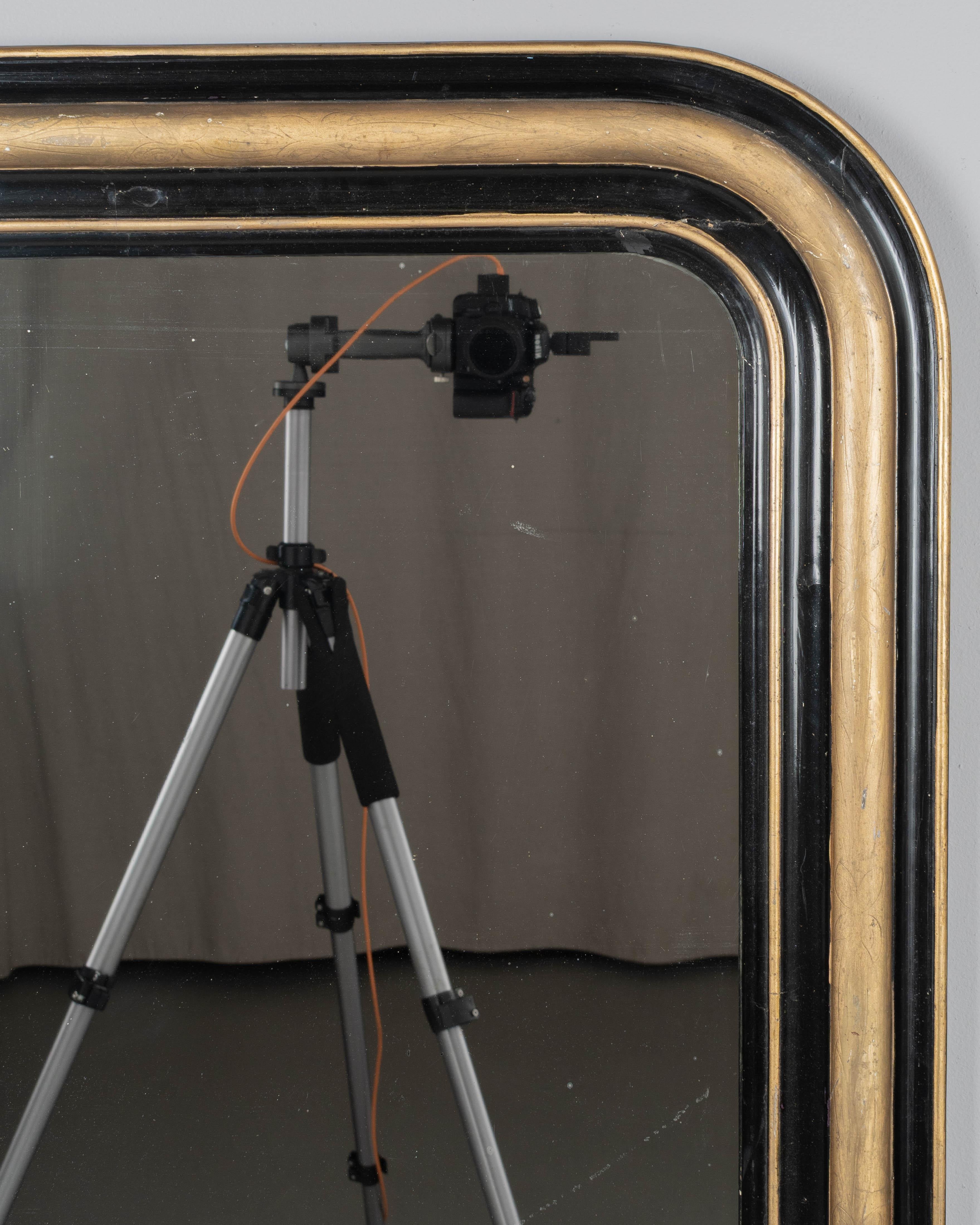 Espejo dorado francés Louis Philippe del siglo XIX 41