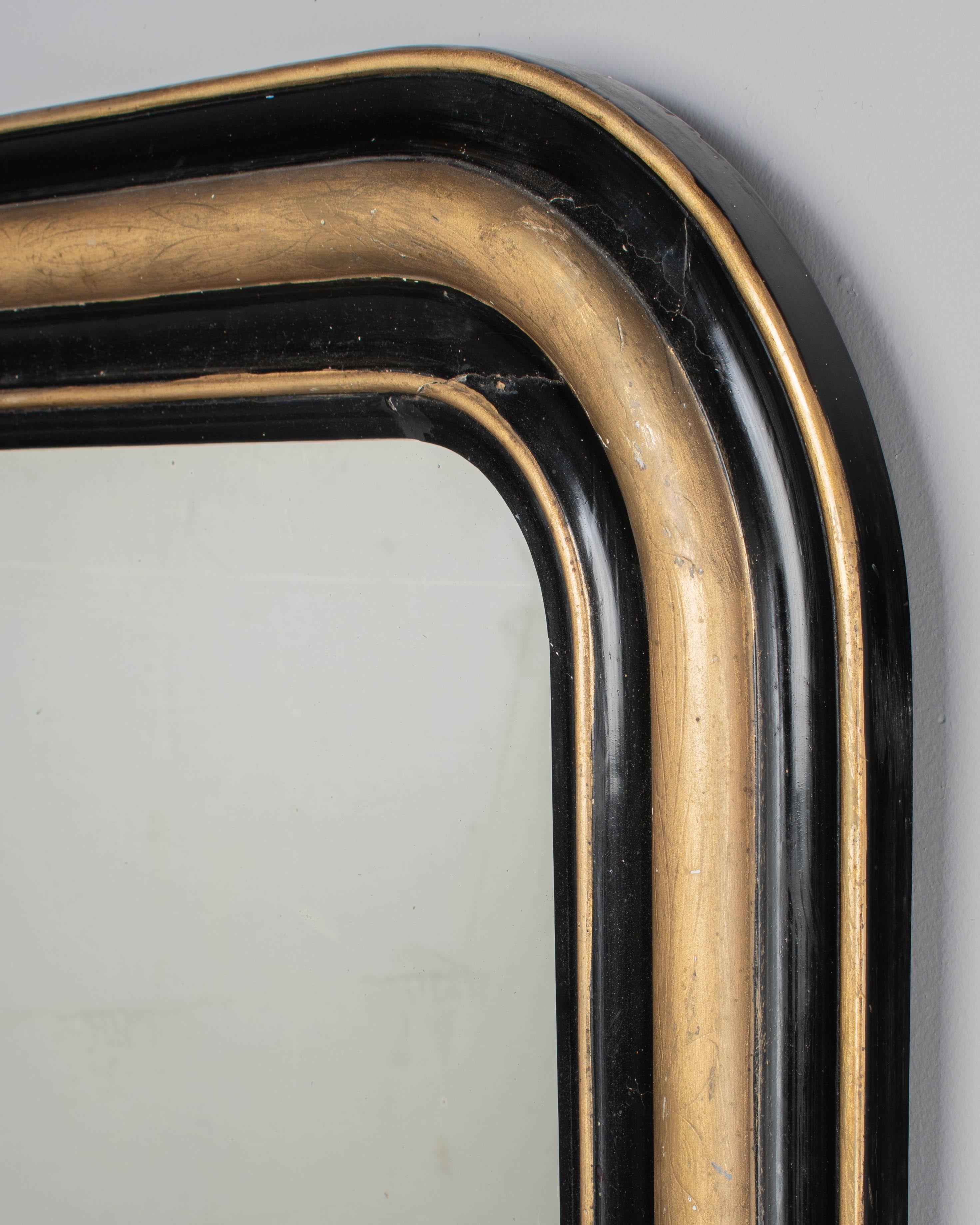 Espejo dorado francés Louis Philippe del siglo XIX 41