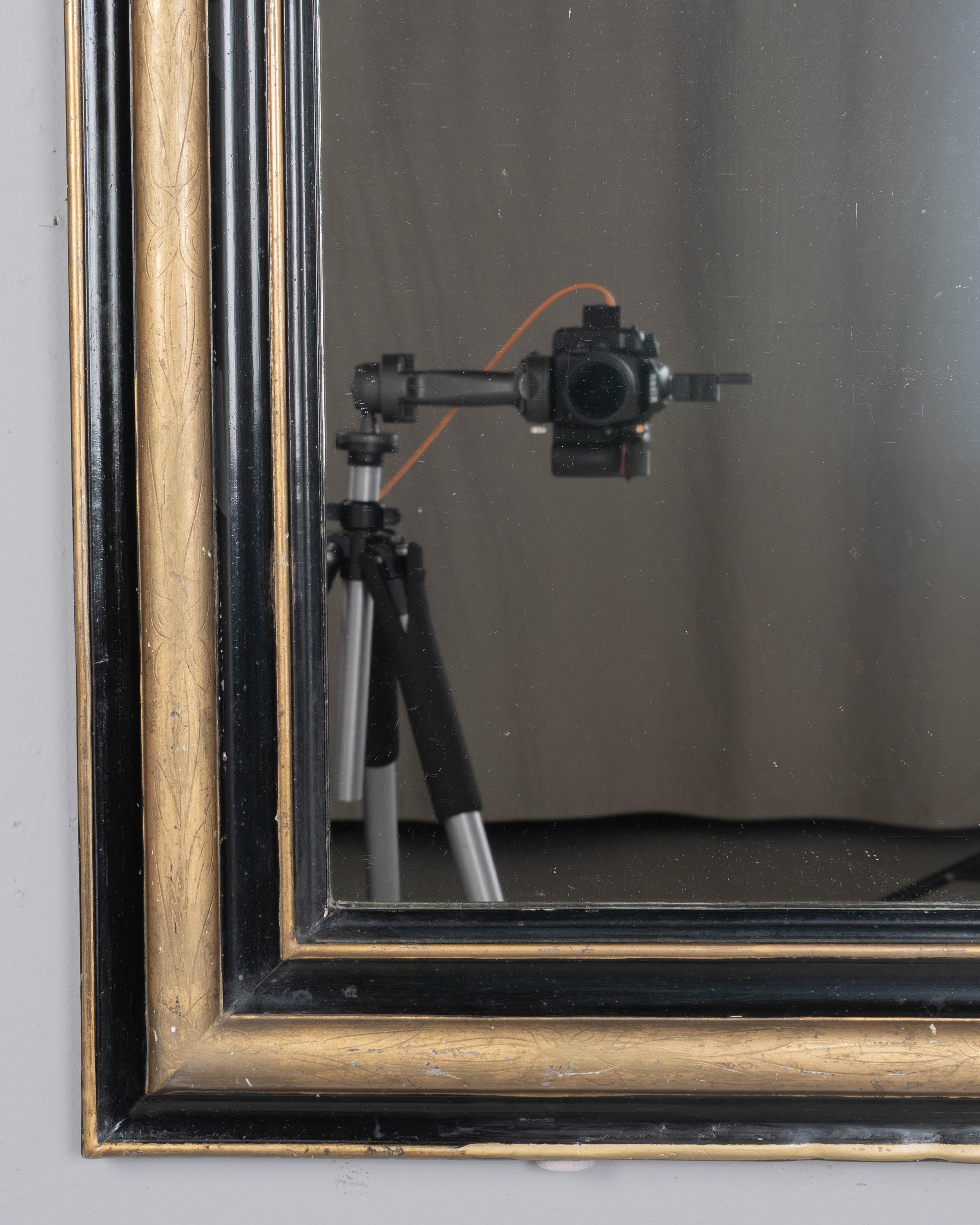 Espejo dorado francés Louis Philippe del siglo XIX 41