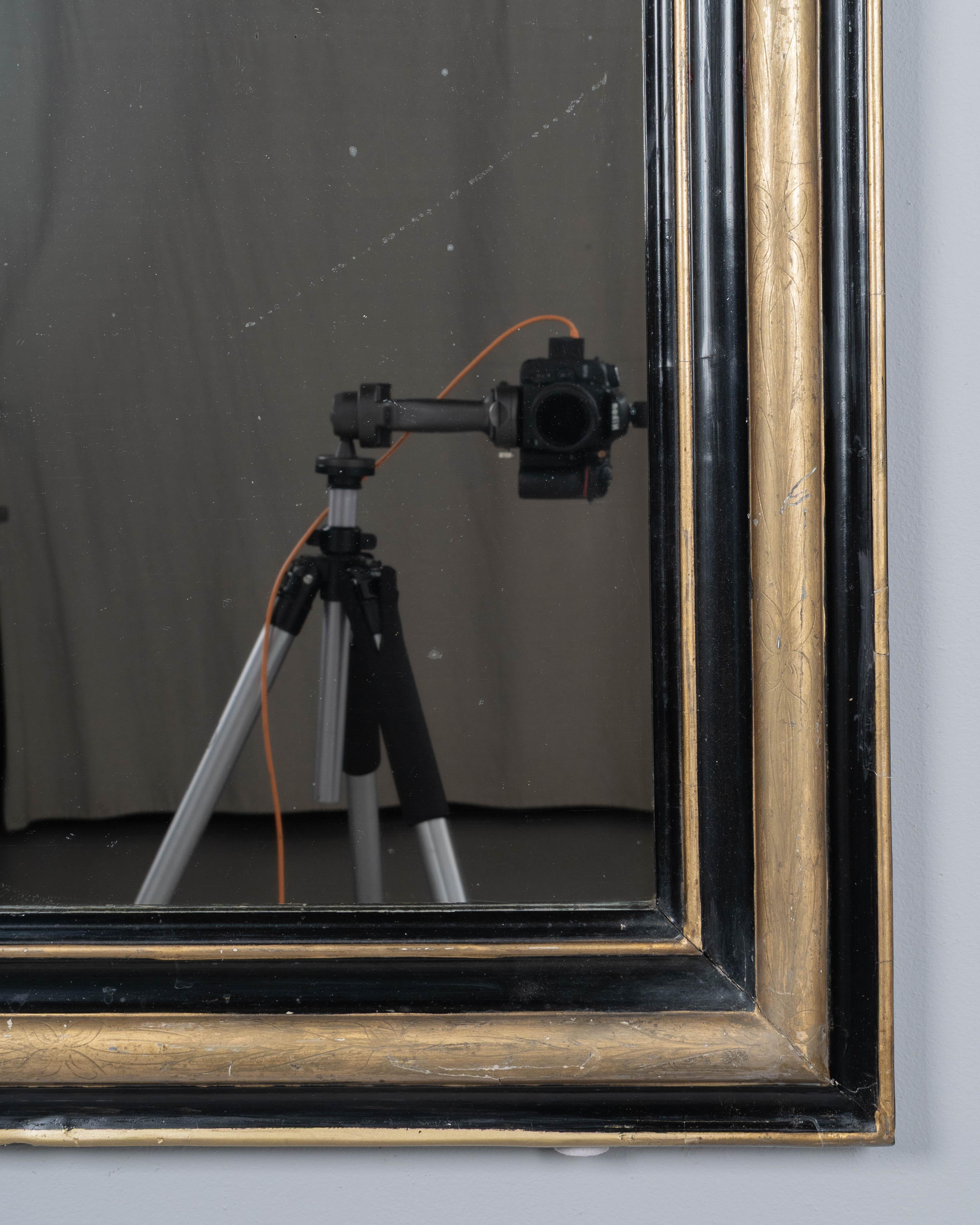 Espejo dorado francés Louis Philippe del siglo XIX 41