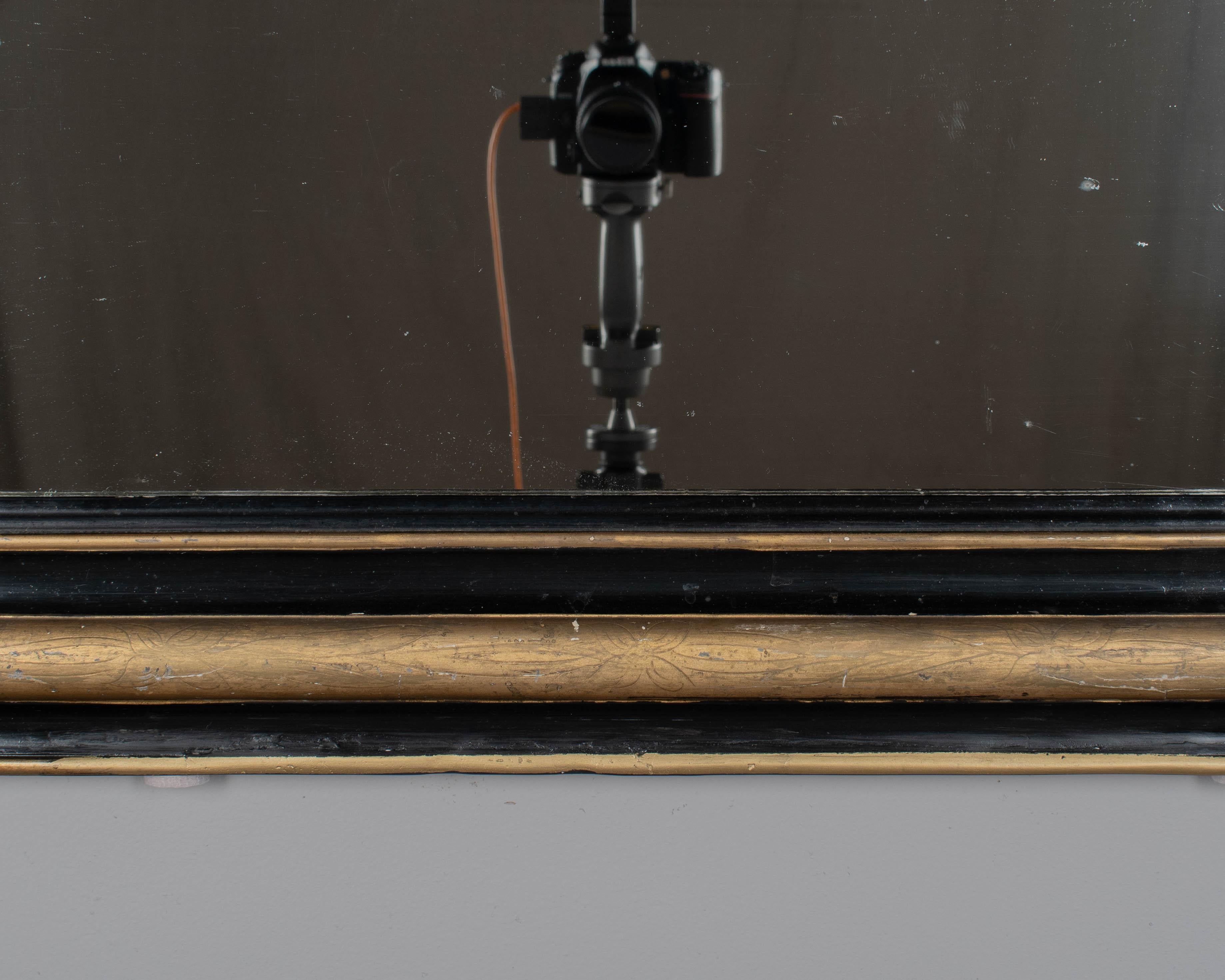 Espejo dorado francés Louis Philippe del siglo XIX 41