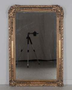 19th Century Louis Philippe French Gilded Mirror 51"H x 34.5"W