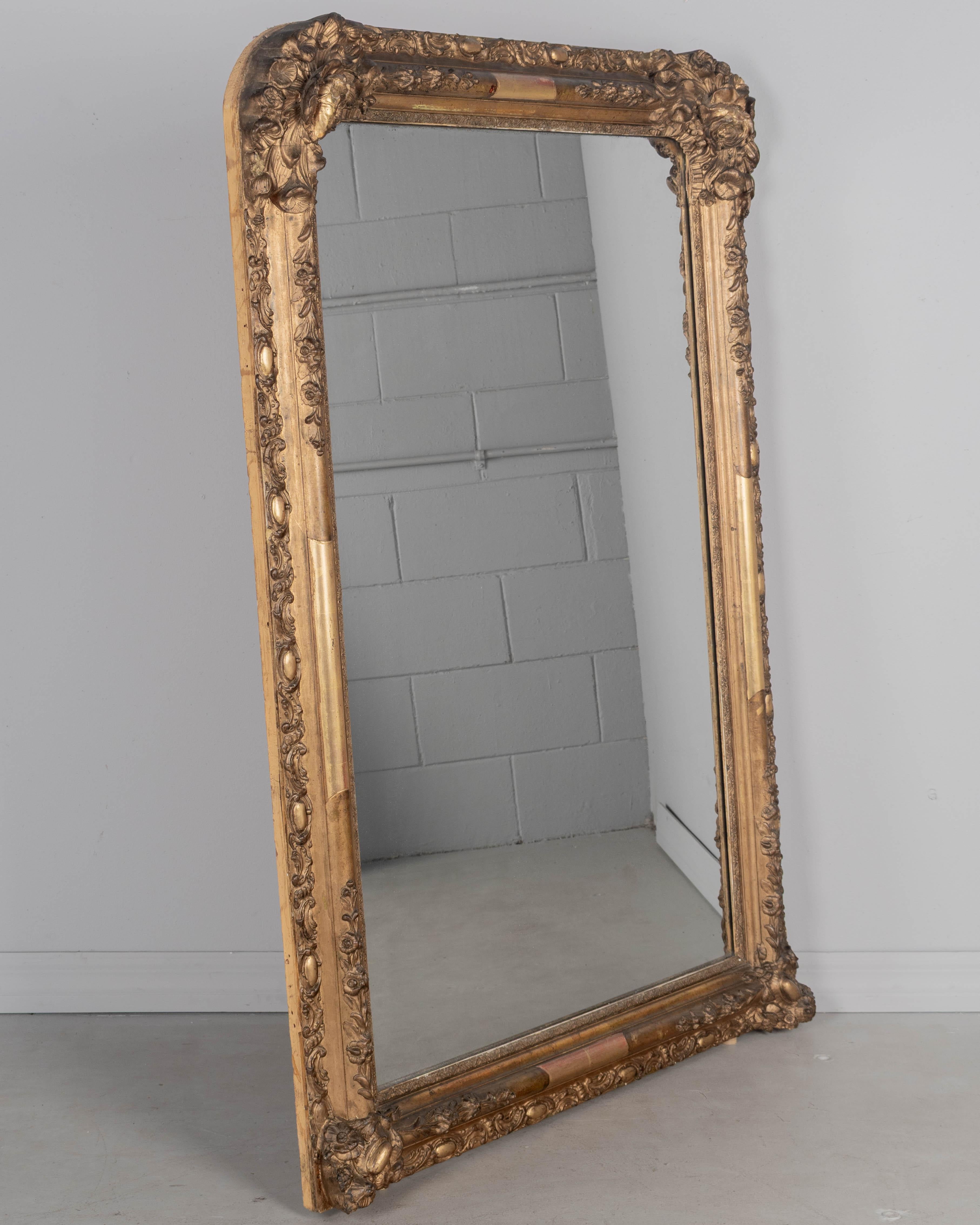 19th Century Louis Philippe French Gilded Mirror 51