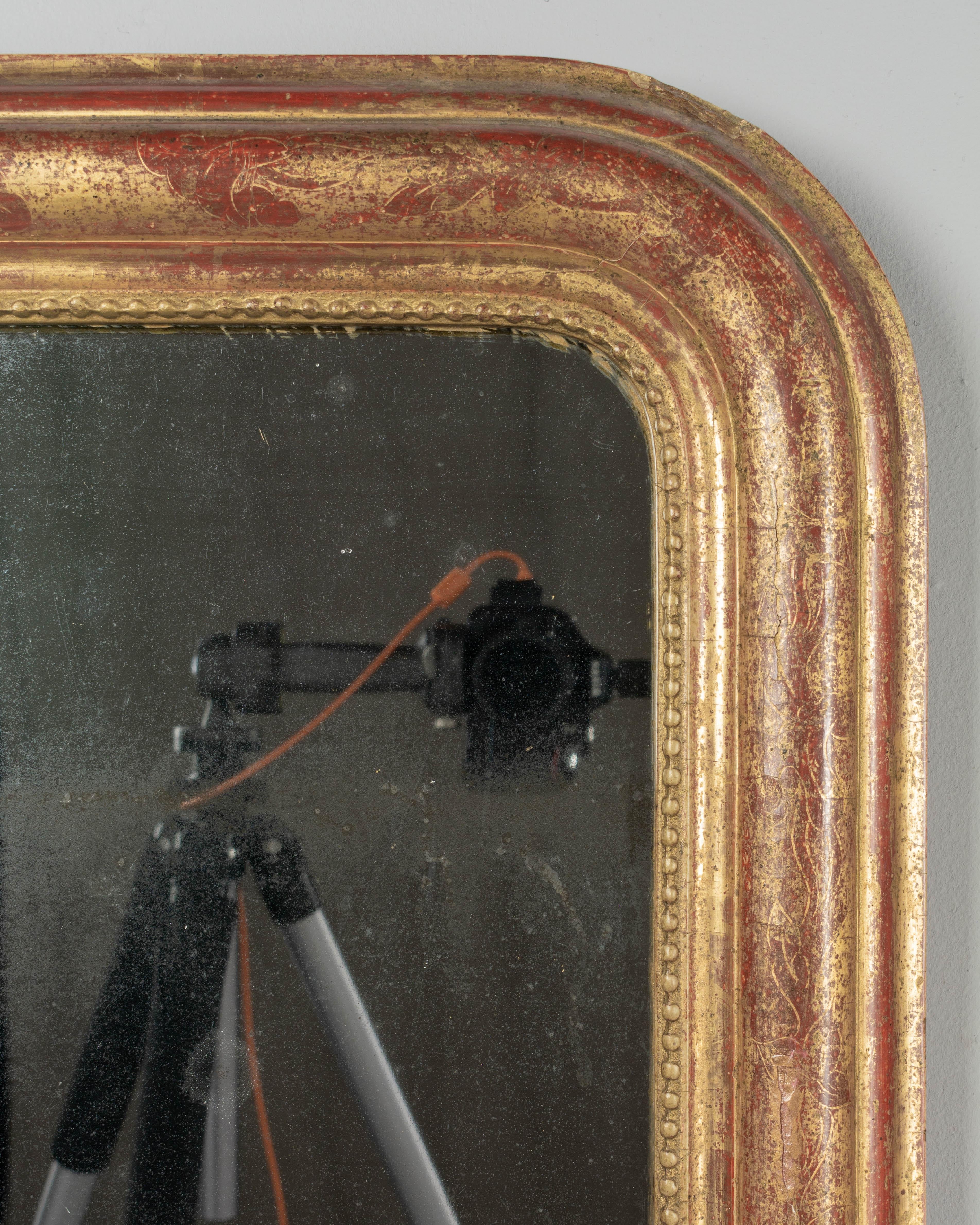 Miroir doré français Louis Philippe du 19ème siècle Bon état - En vente à Winter Park, FL