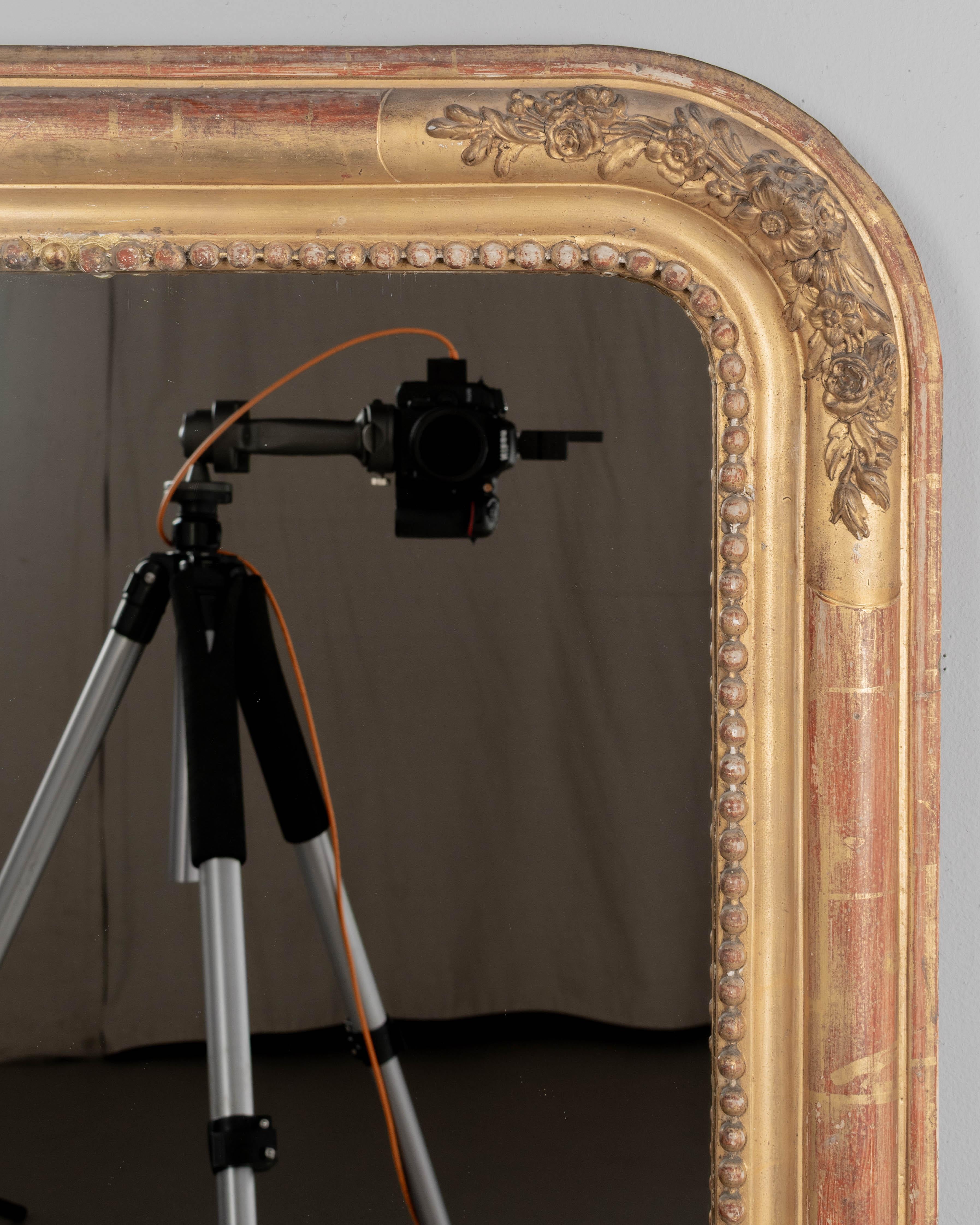 19th Century Louis Philippe French Gilded Mirror  53.5