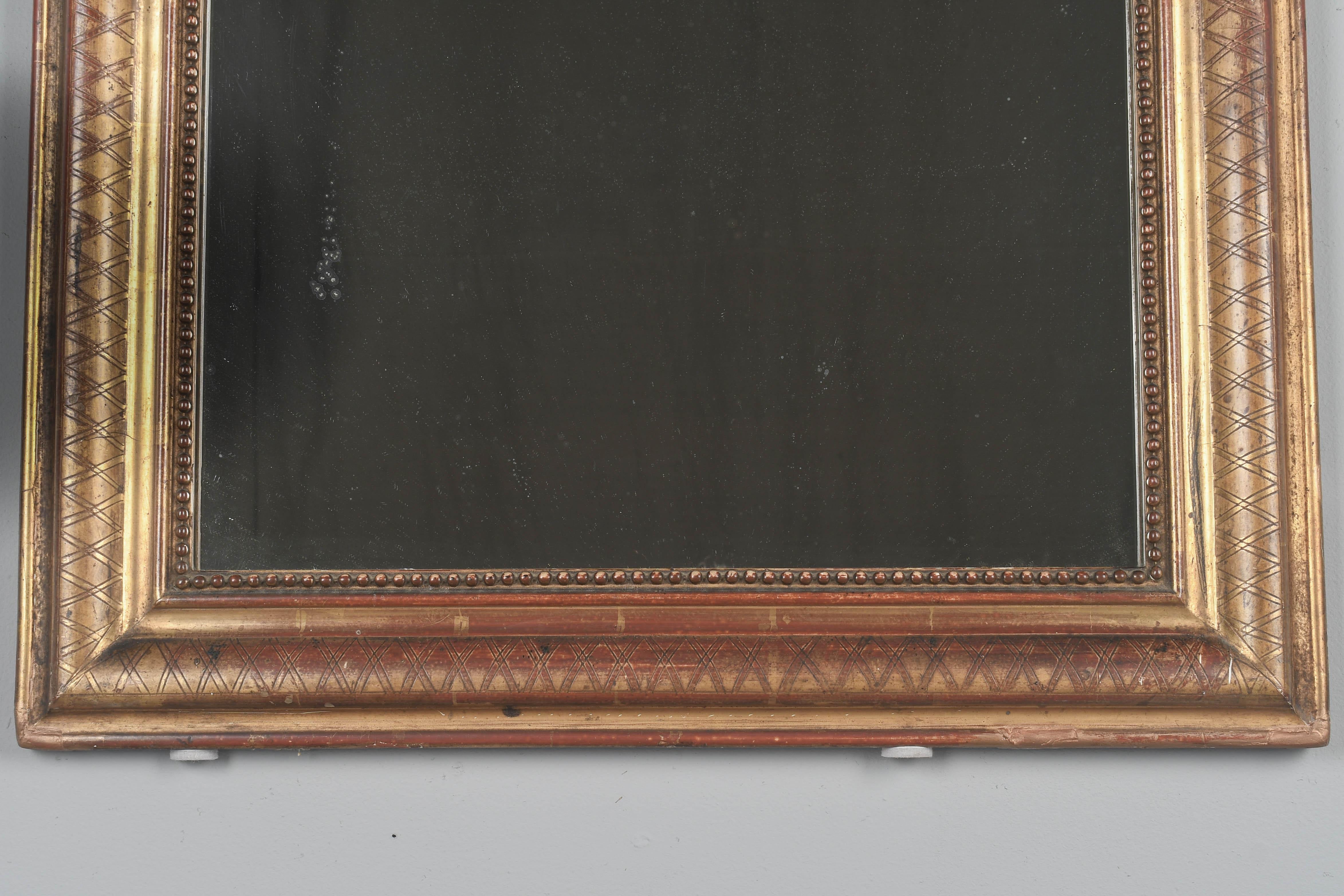 19th Century Louis Philippe French Gilded Mirror 38.75