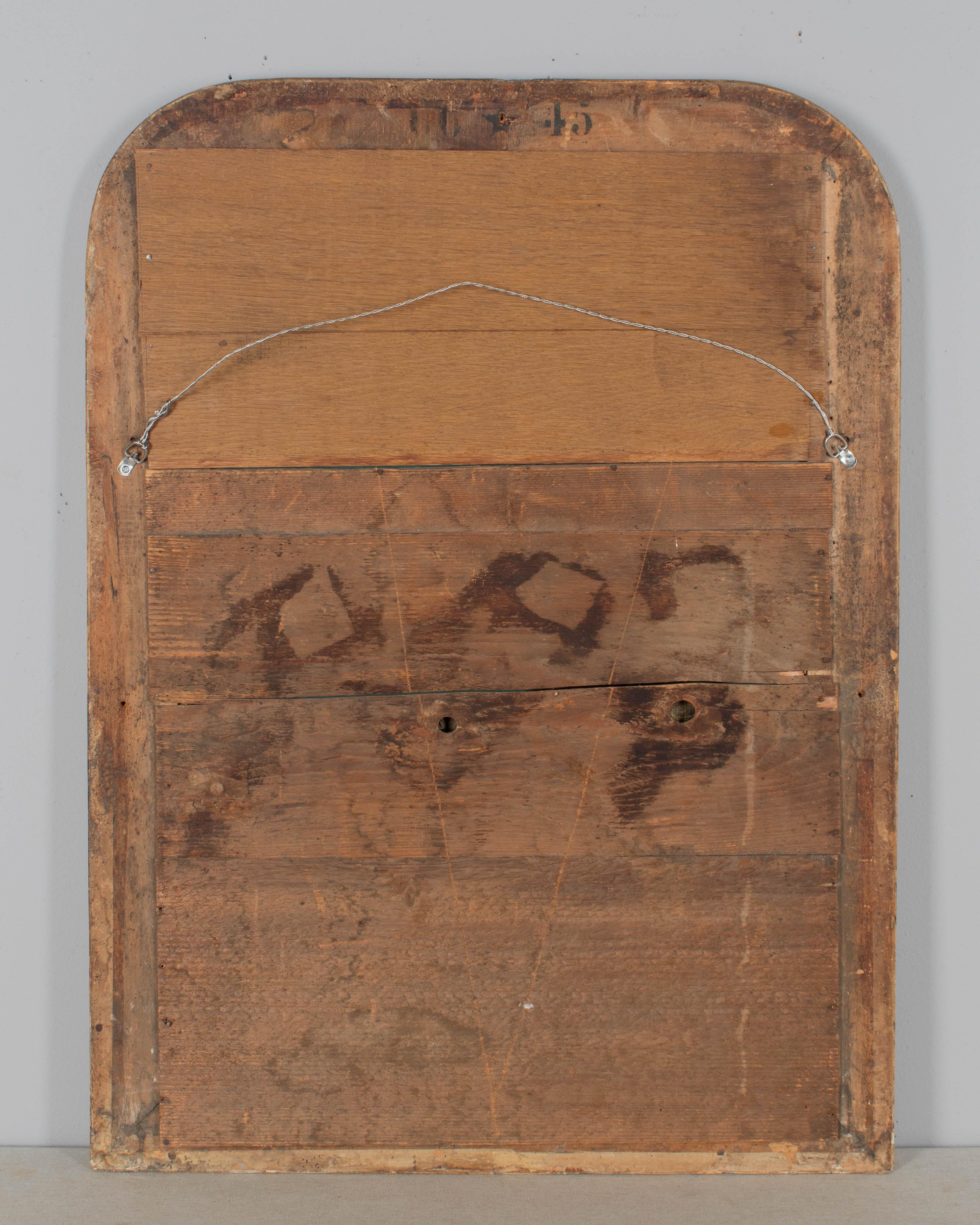 Peinture Miroir doré français Louis Philippe du 19ème siècle