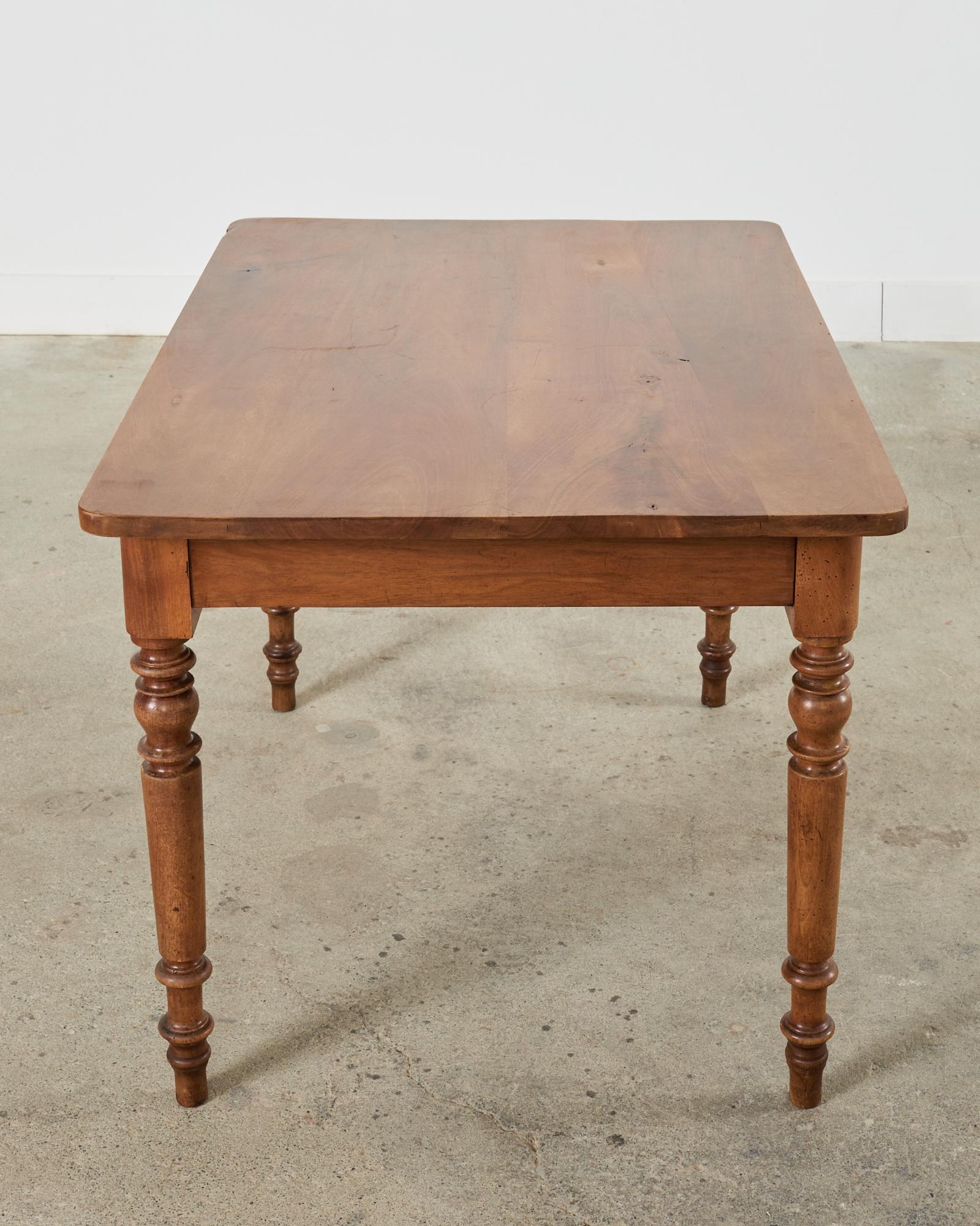 19th Century Louis Philippe Fruitwood Dining or Writing Table For Sale 5