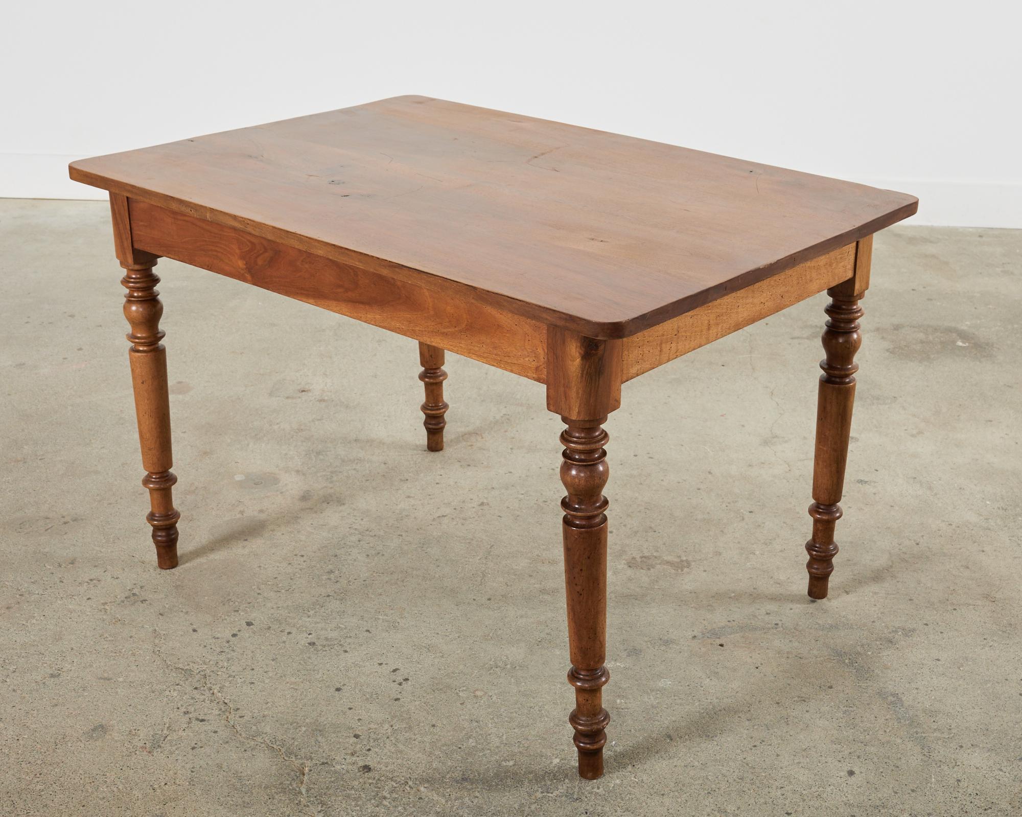 19th Century Louis Philippe Fruitwood Dining or Writing Table For Sale 12