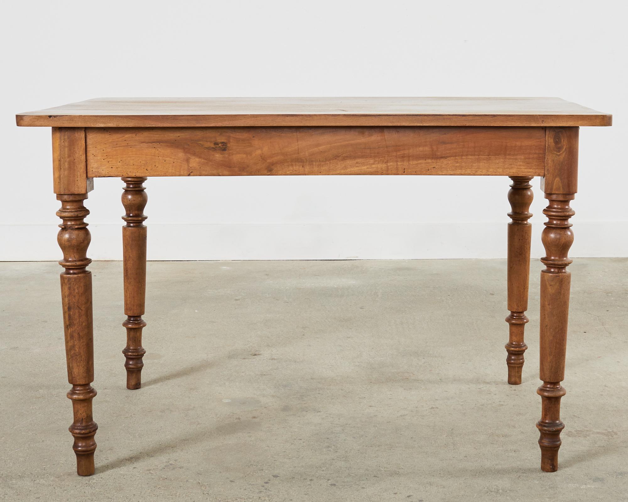 19th Century Louis Philippe Fruitwood Dining or Writing Table For Sale 14