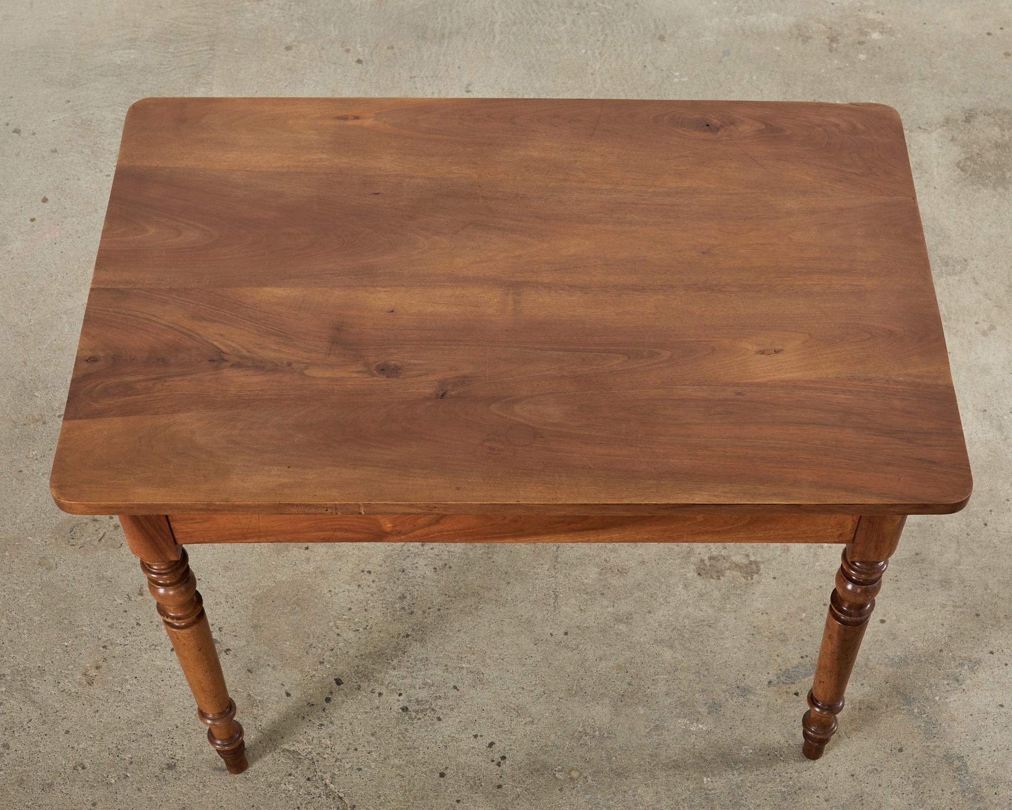 French 19th Century Louis Philippe Fruitwood Dining or Writing Table For Sale