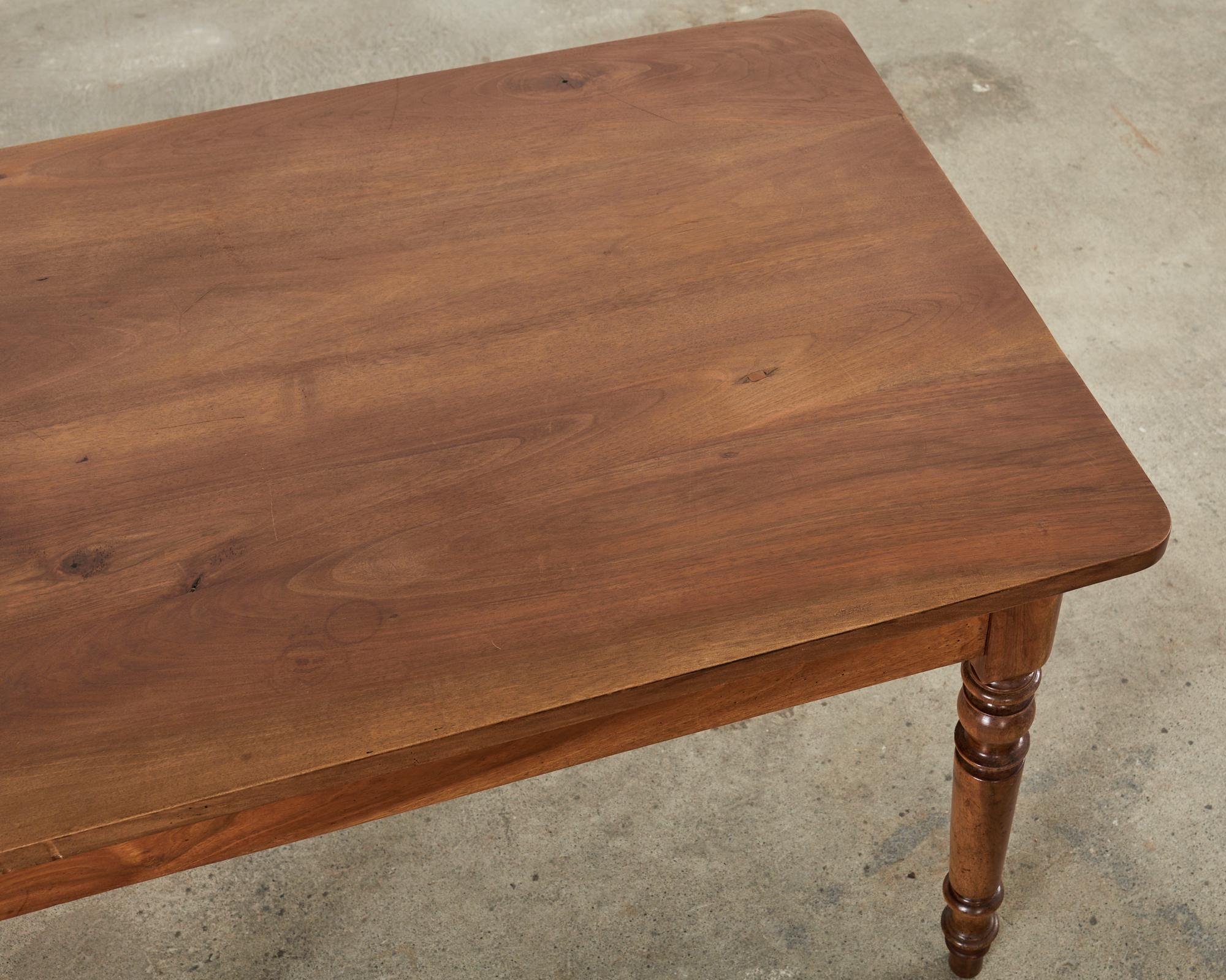 19th Century Louis Philippe Fruitwood Dining or Writing Table In Good Condition For Sale In Rio Vista, CA