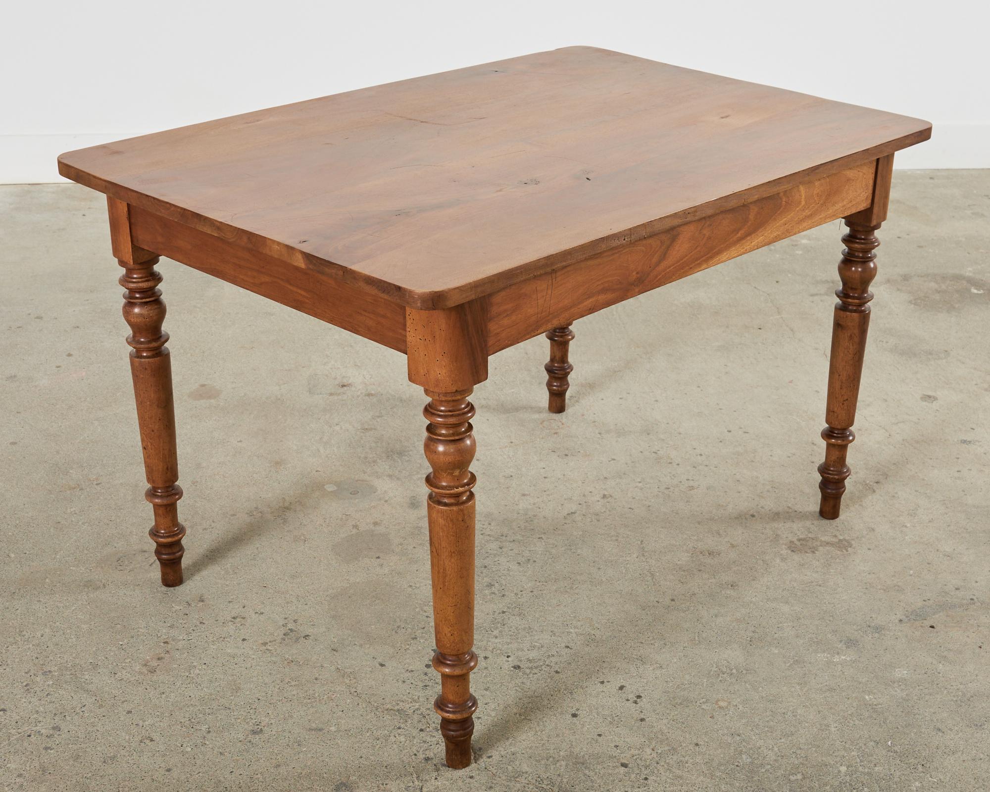 19th Century Louis Philippe Fruitwood Dining or Writing Table For Sale 1