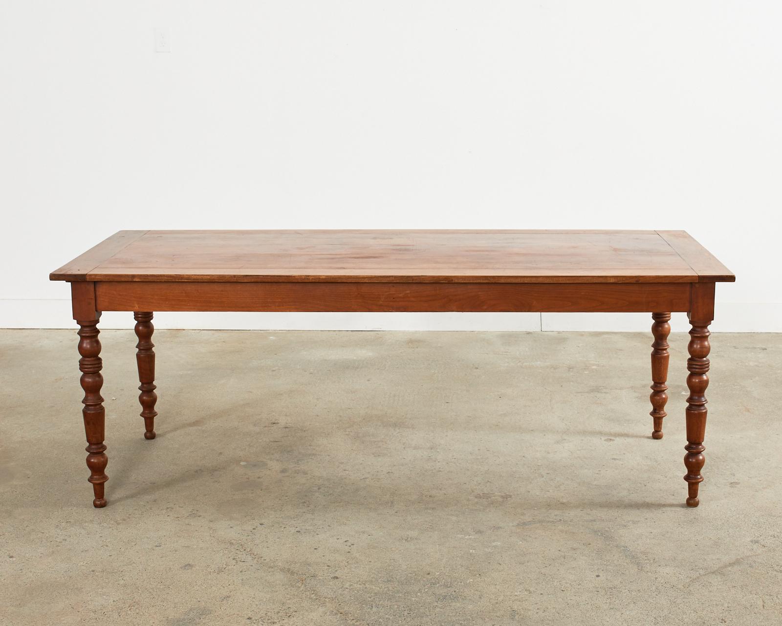 19th Century Louis Philippe Fruitwood Farmhouse Dining Table 7
