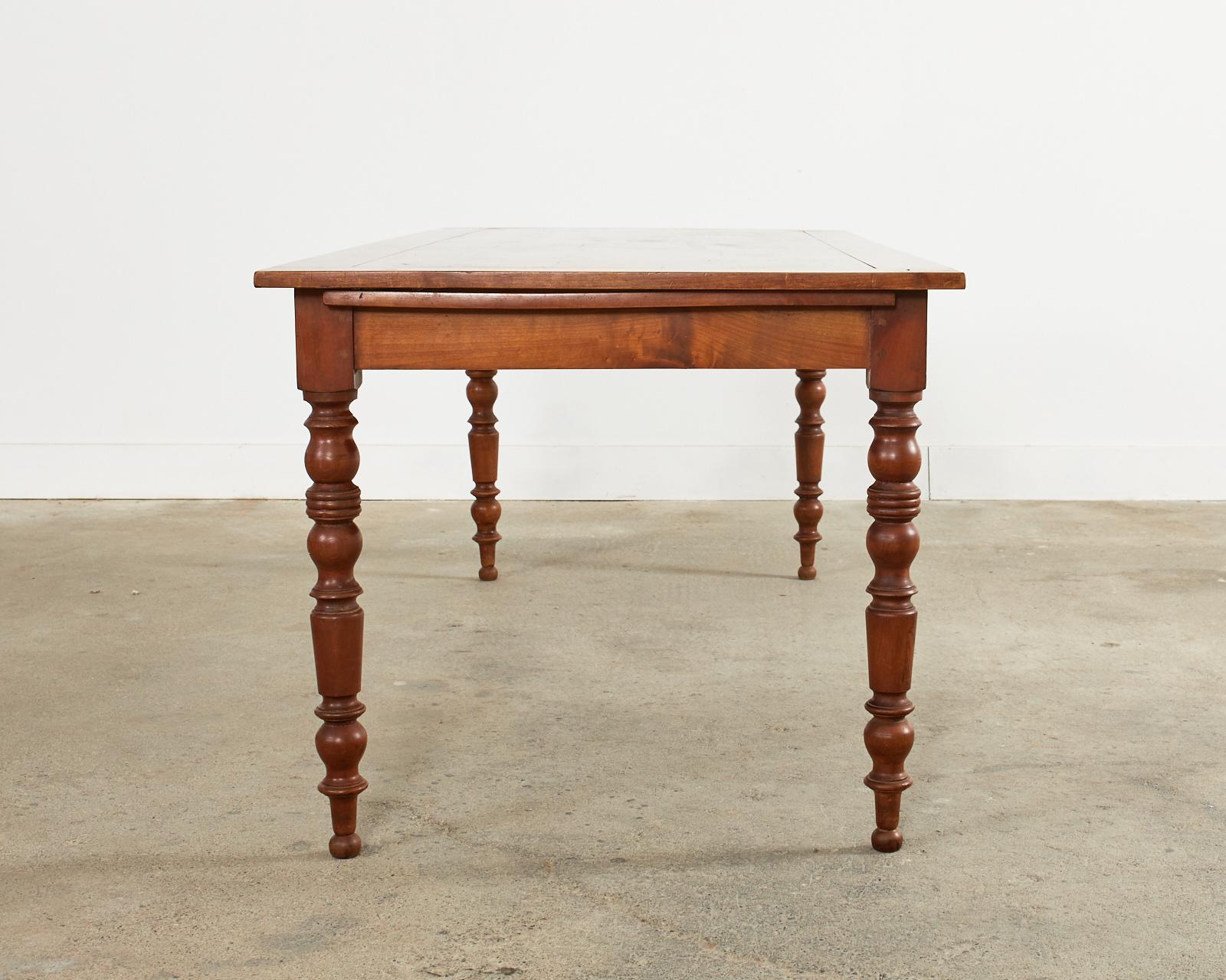 19th Century Louis Philippe Fruitwood Farmhouse Dining Table 12