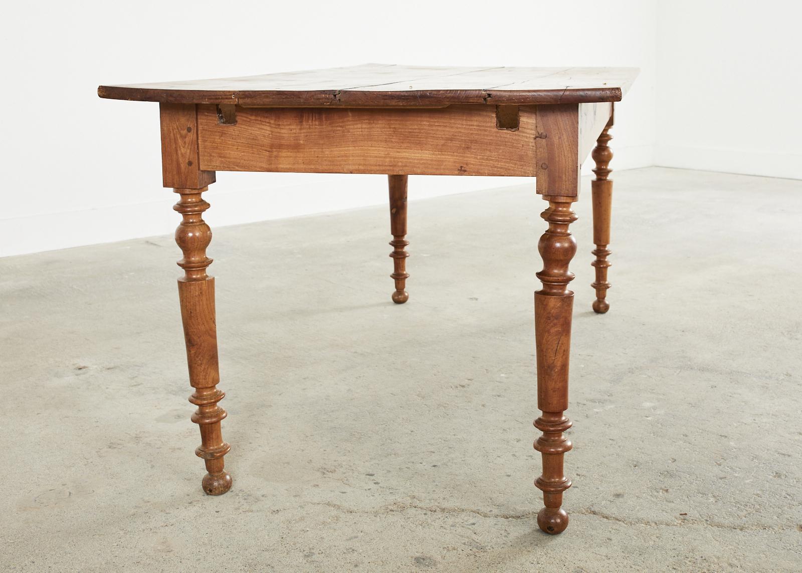 19th Century Louis Philippe Fruitwood Farmhouse Dining Table 13