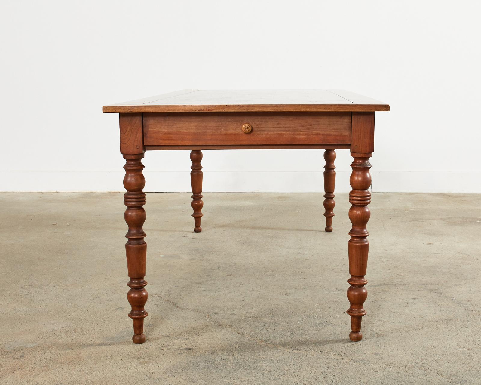 19th Century Louis Philippe Fruitwood Farmhouse Dining Table 13