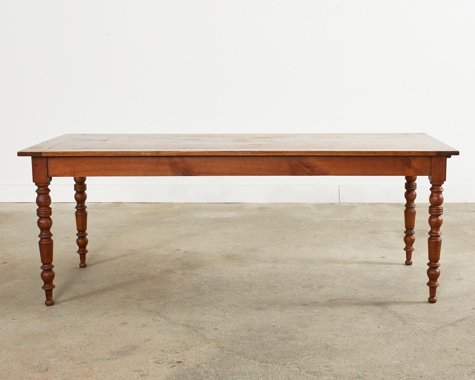 19th Century Louis Philippe Fruitwood Farmhouse Dining Table 14