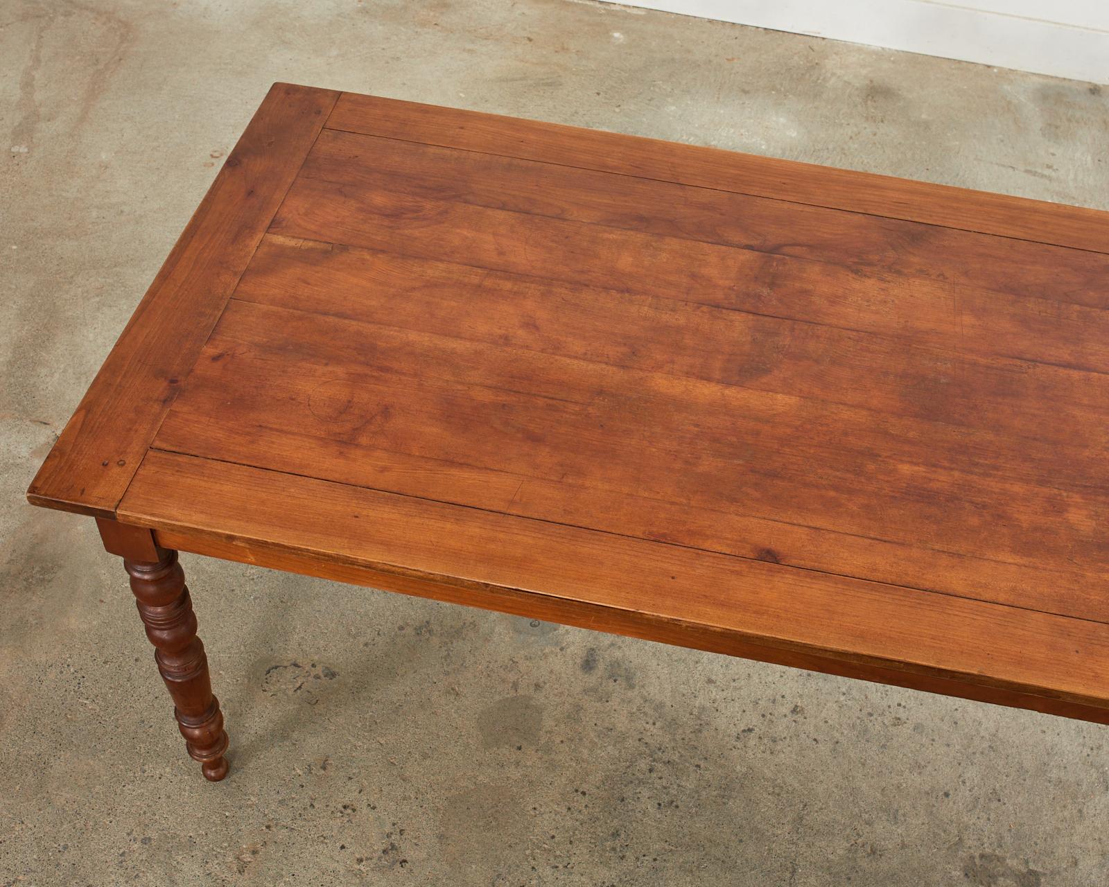 19th Century Louis Philippe Fruitwood Farmhouse Dining Table In Good Condition In Rio Vista, CA