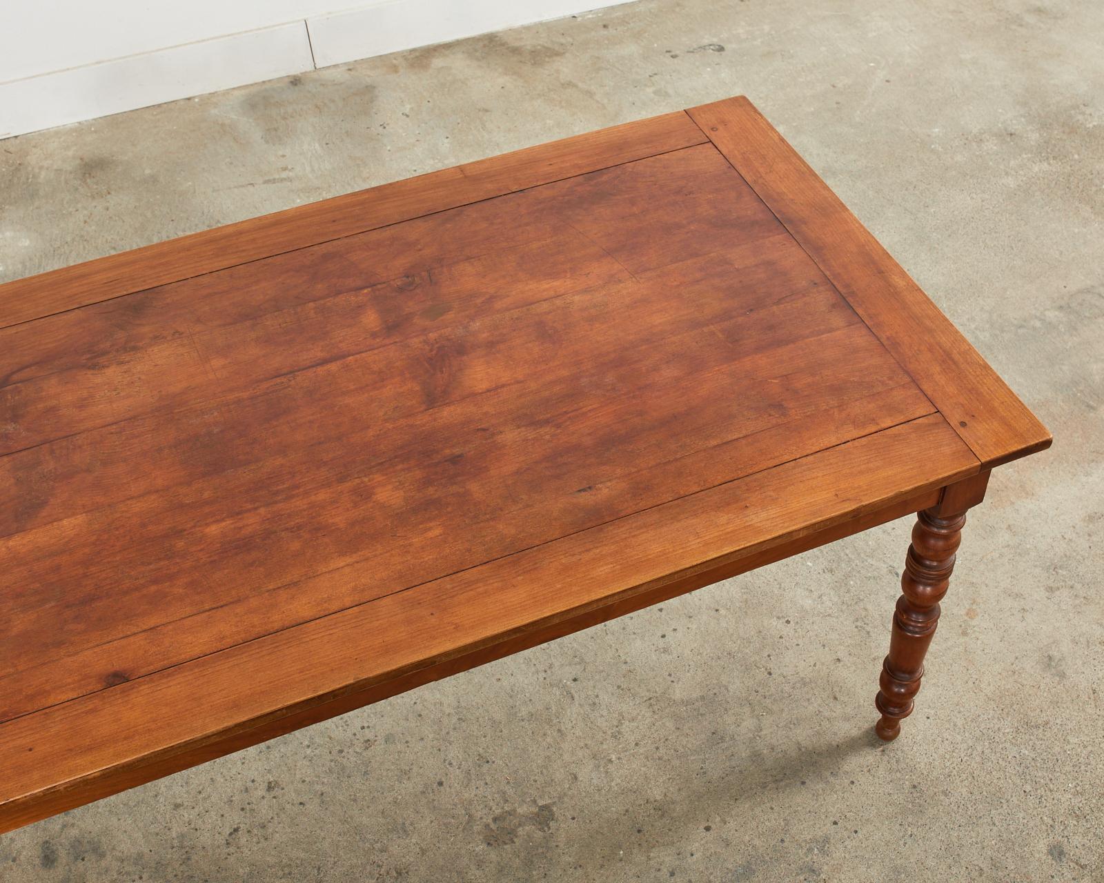 19th Century Louis Philippe Fruitwood Farmhouse Dining Table 1